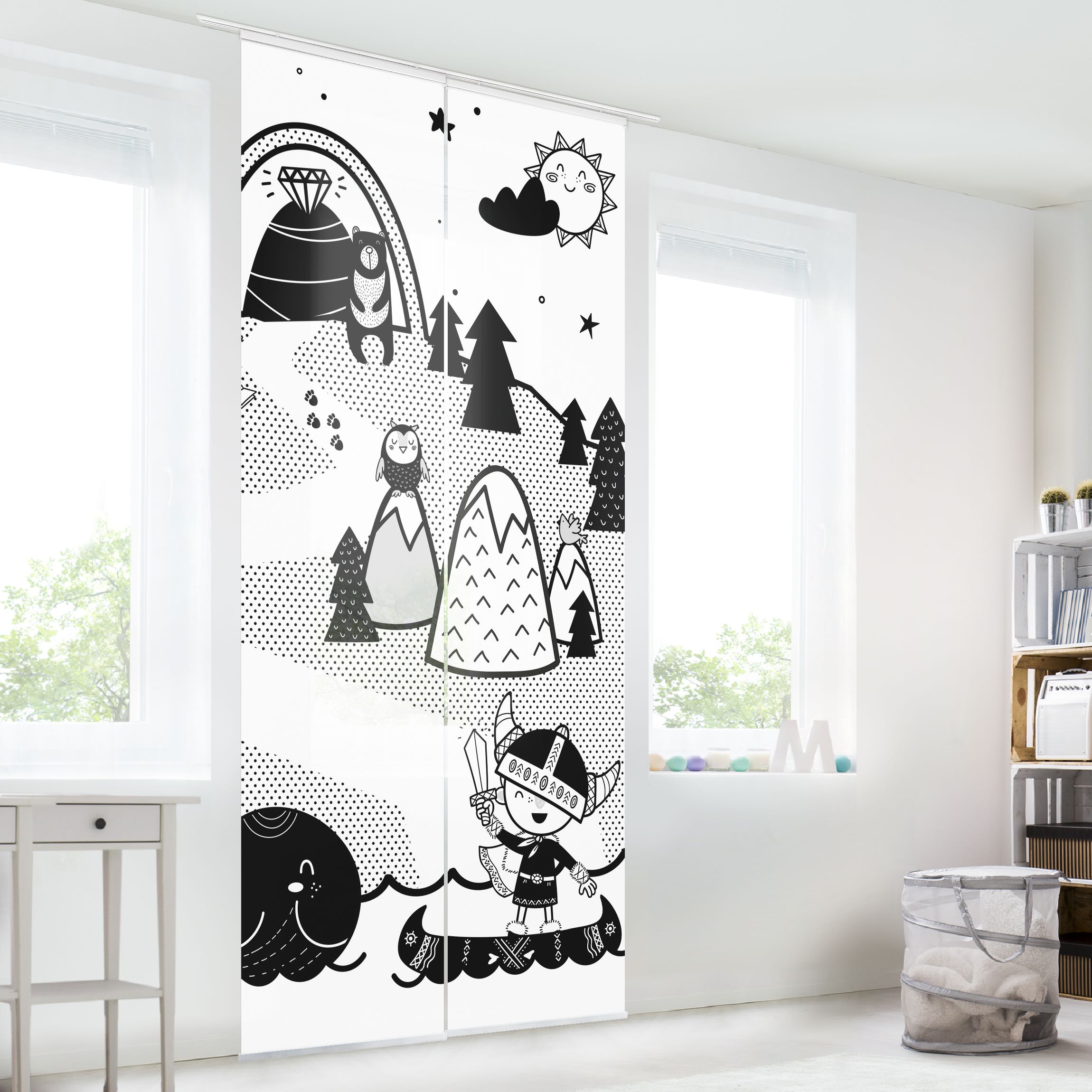 Schiebegardine Wikinger - Die Eroberung des Diamanten