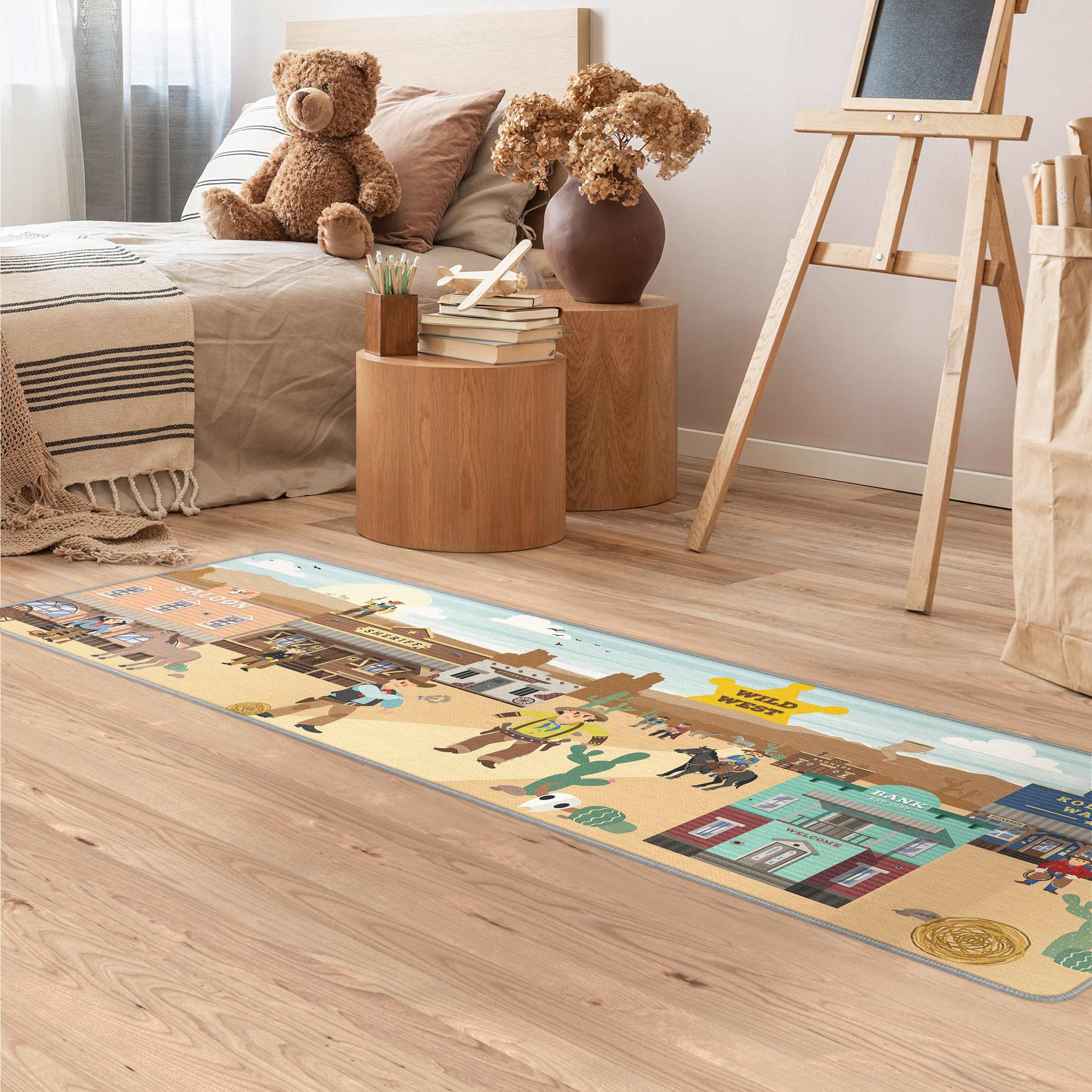 Spielteppich Wilder Westen - Vor dem Saloon