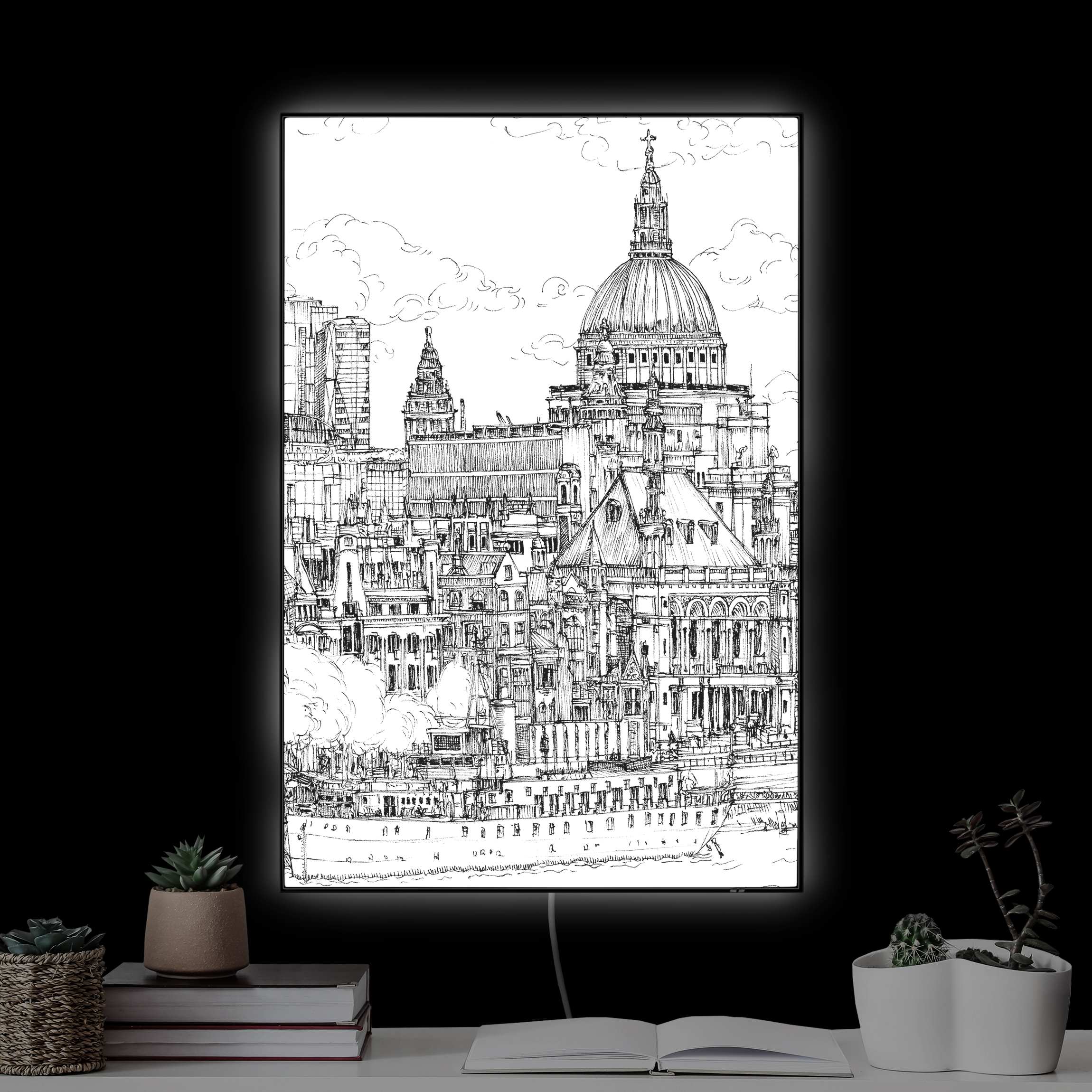 LED-Wechselbild Stadtstudie - Dom