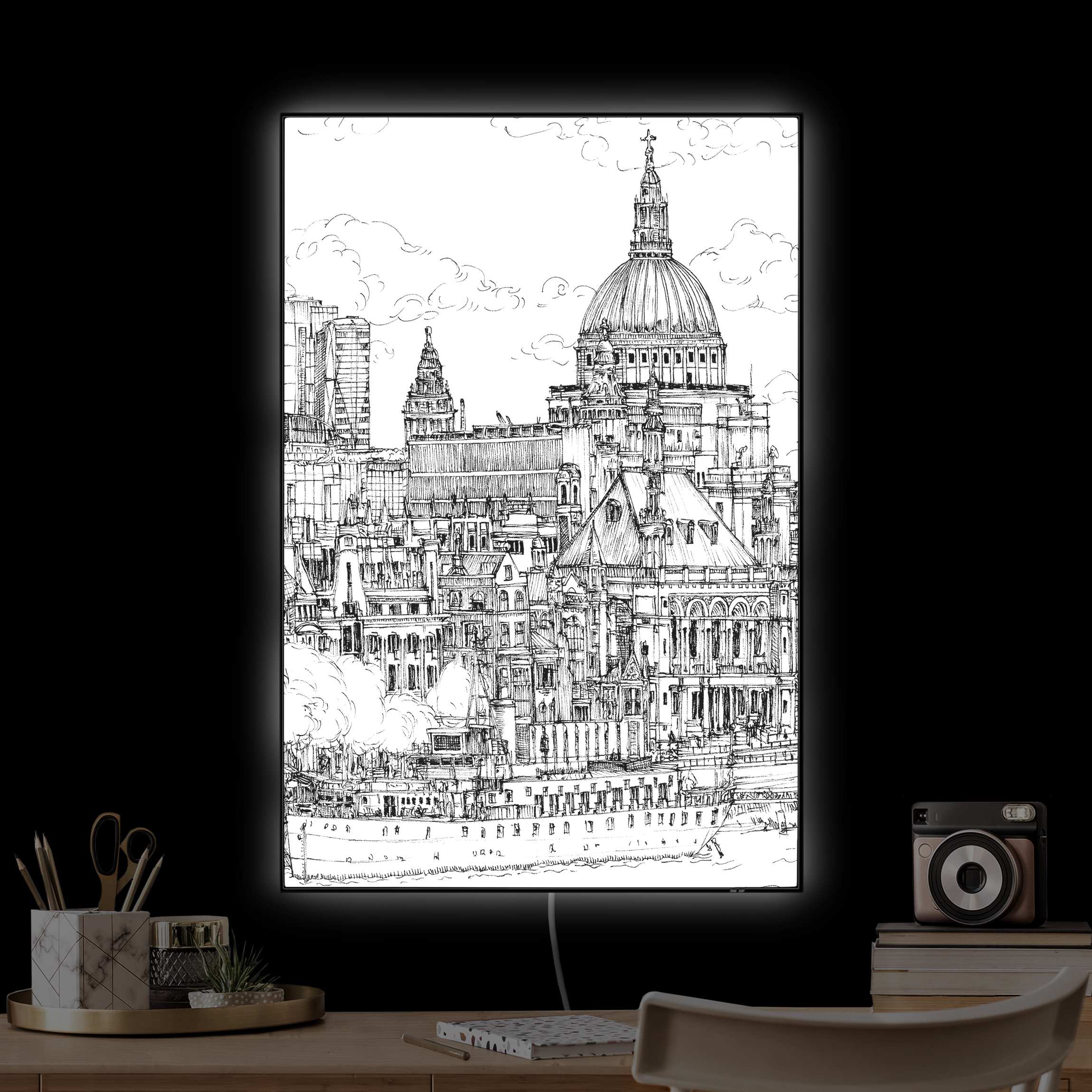 LED-Wechselbild Stadtstudie - Dom