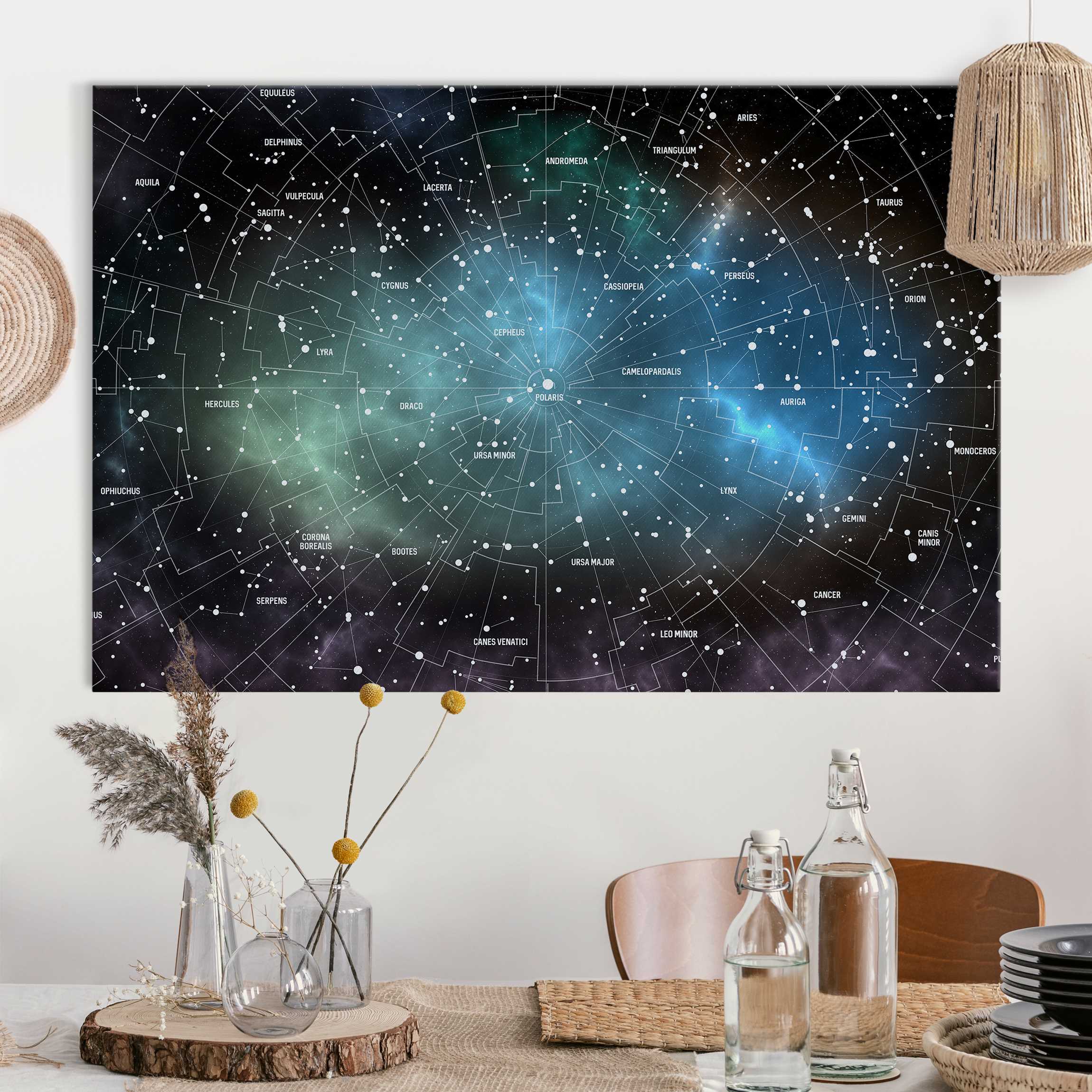 Akustikbild Sternbilder Karte Galaxienebel