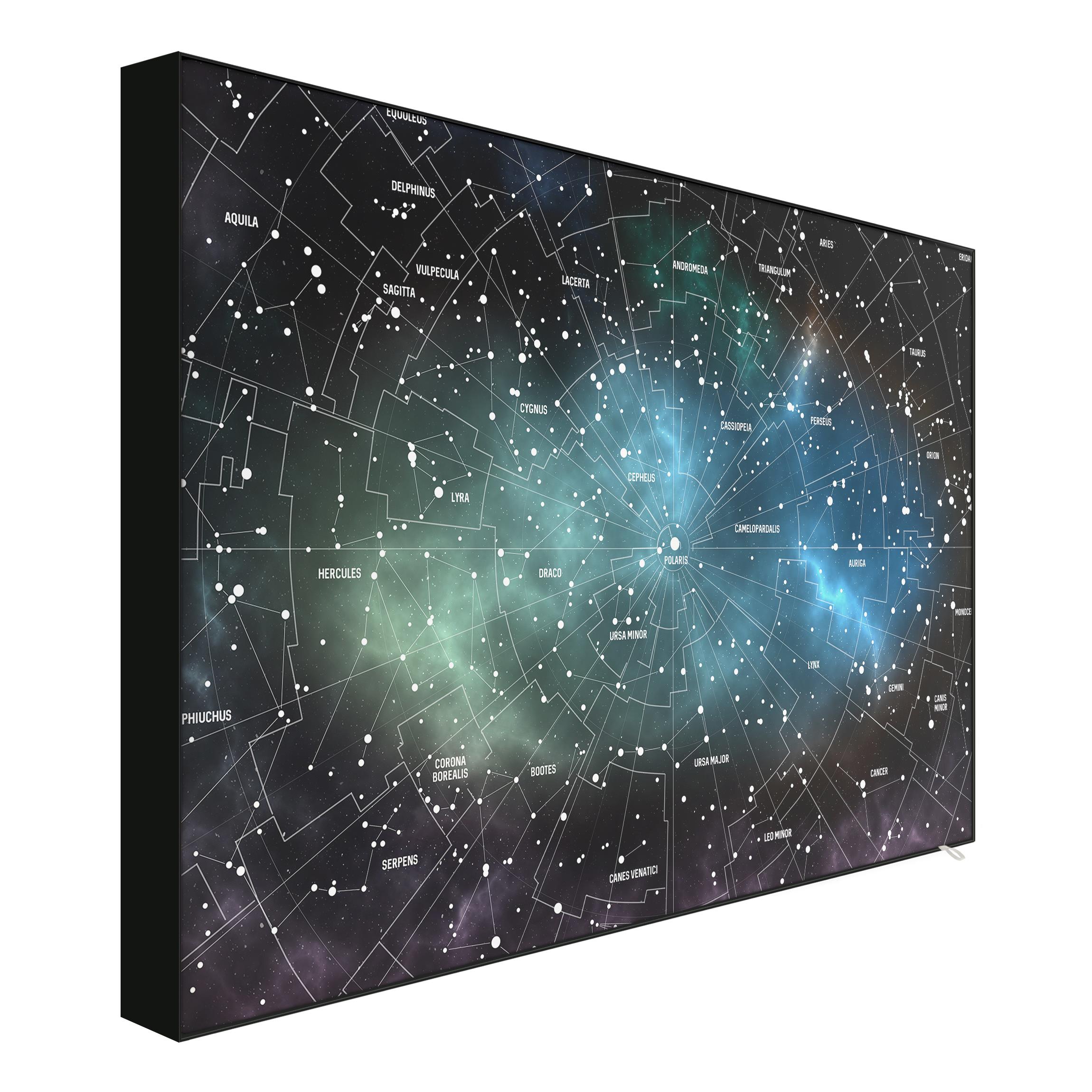 Wechselbild Sternbilder Karte Galaxienebel