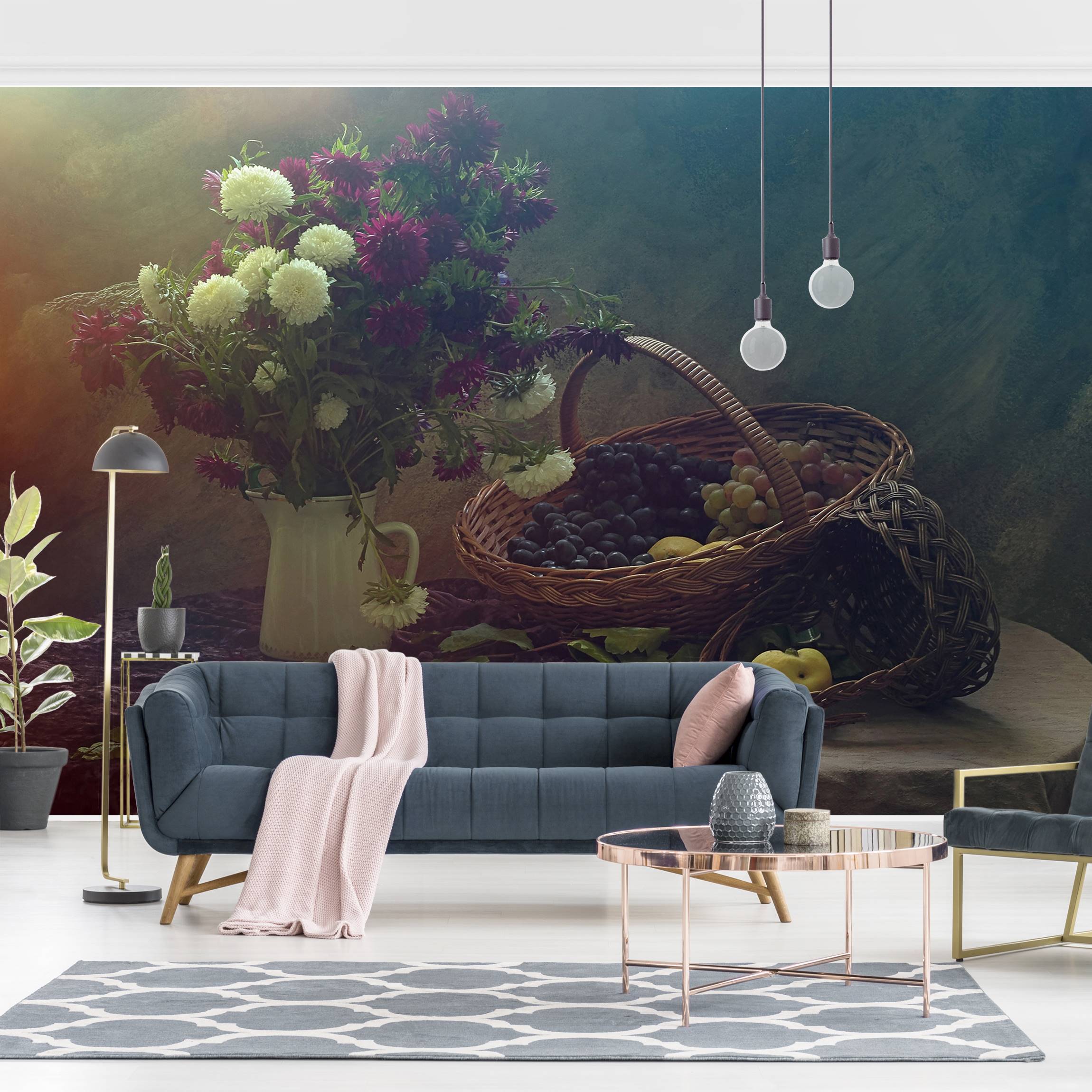 Fototapete Stillleben mit Blumenvase