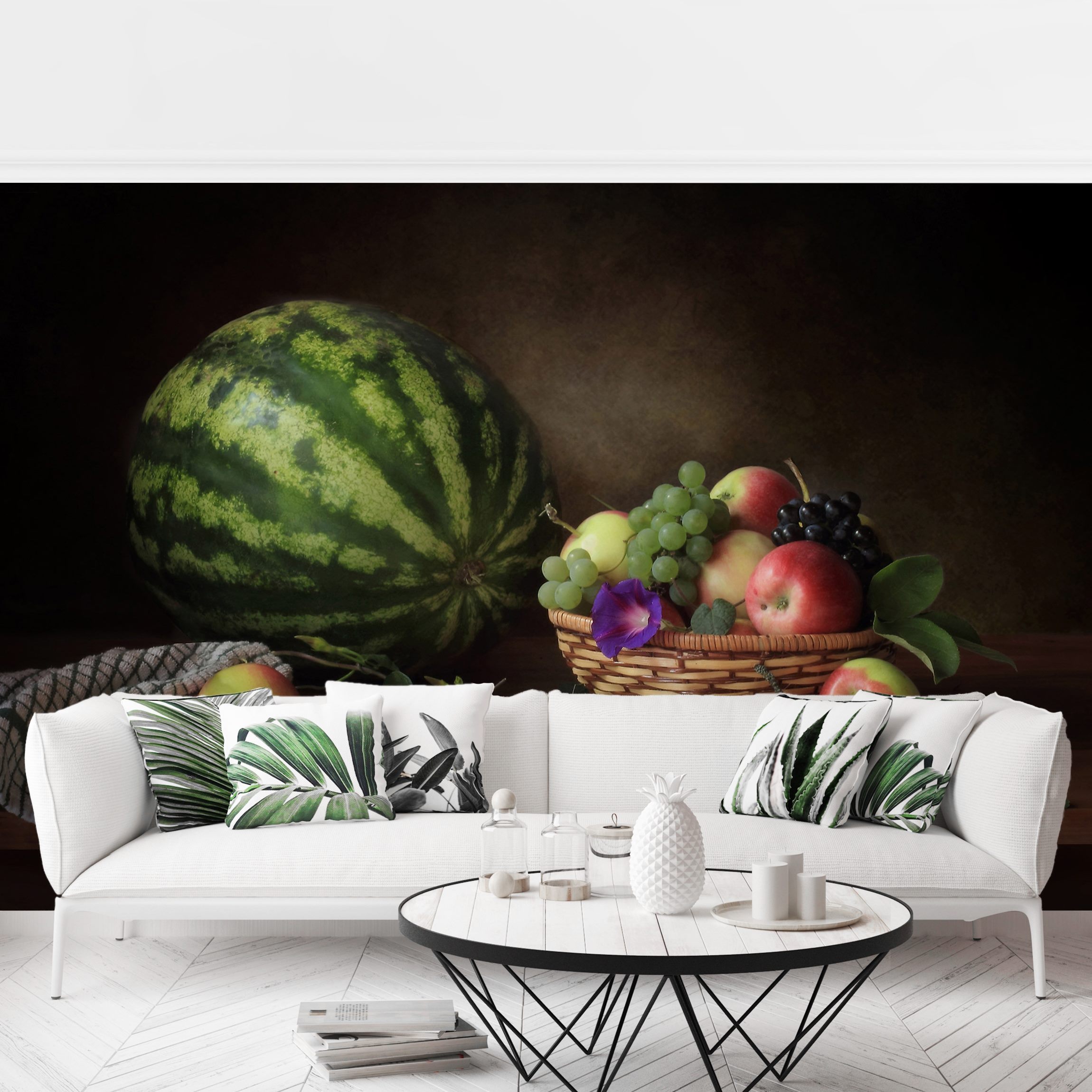 Fototapete Küche Stillleben mit Melone