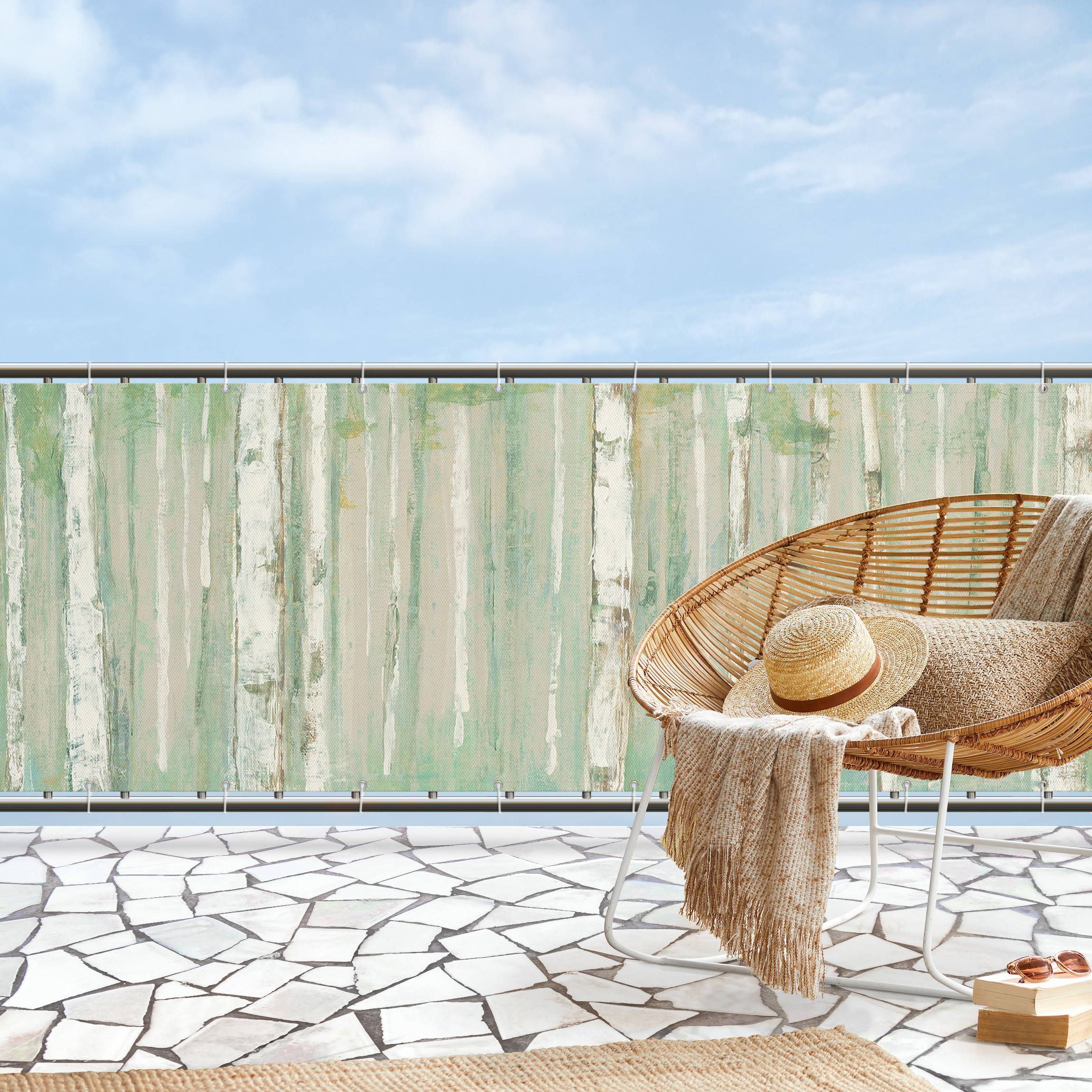 Balkon Sichtschutz Strahlende Buchen