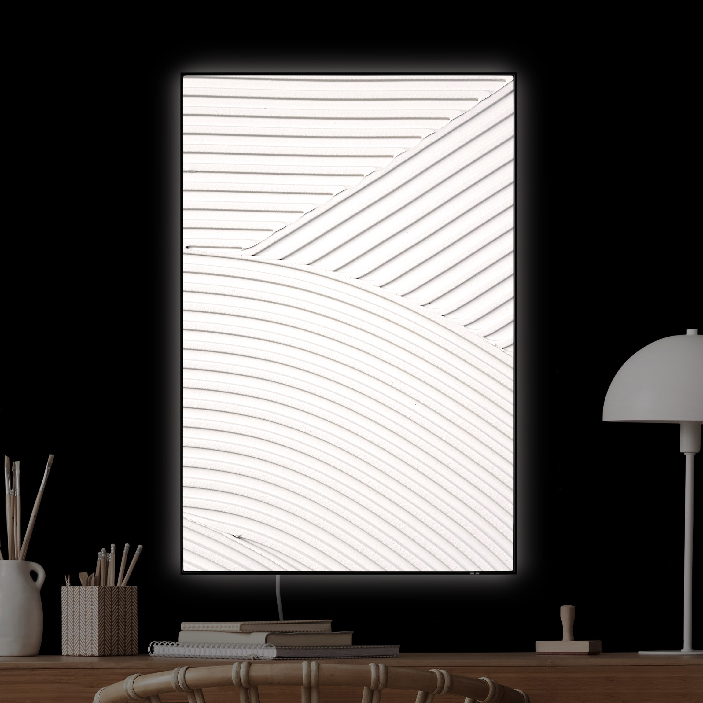 LED-Wechselbild Streifen Strukturen