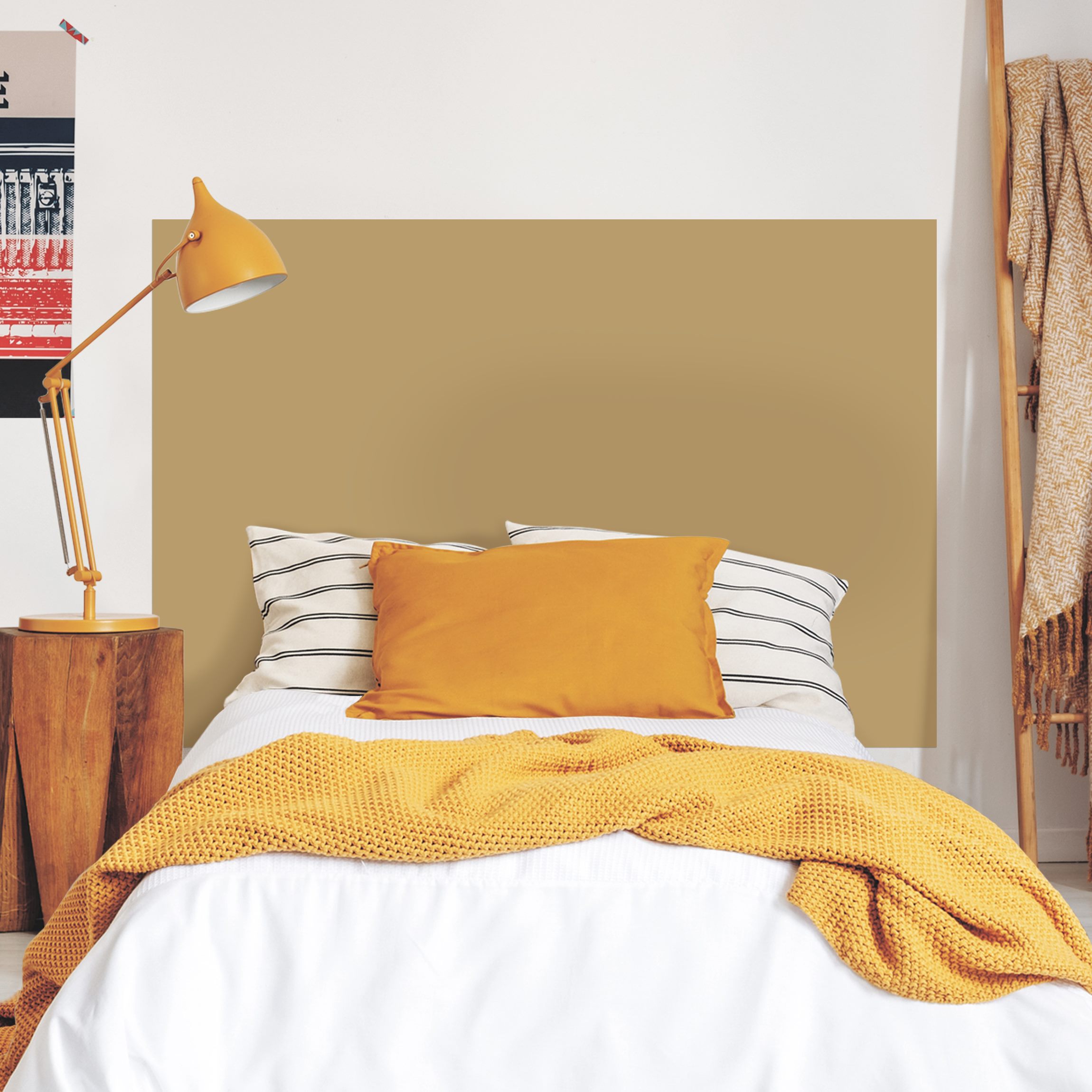 Kopfteil Bett Sunny Yellow