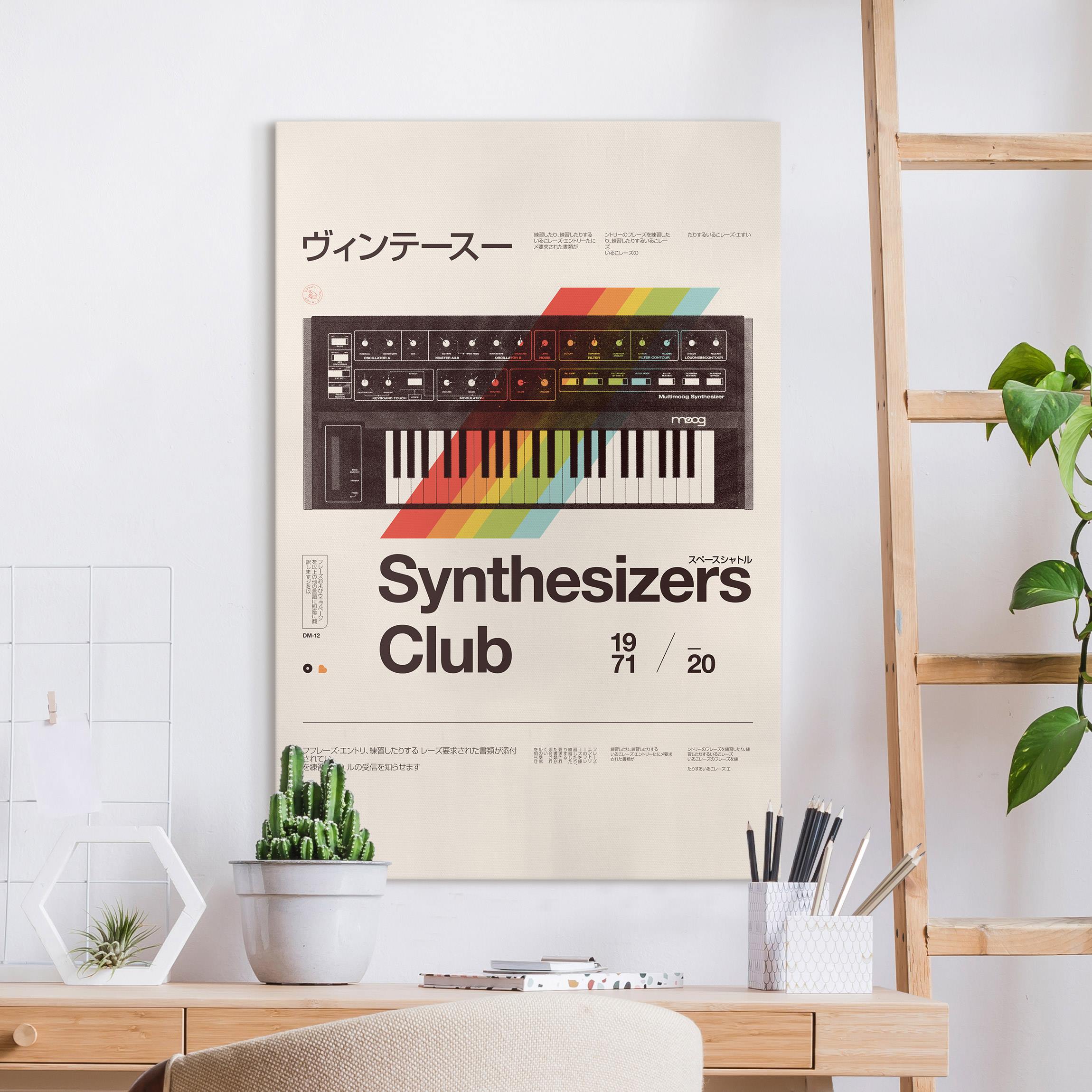 Leinwandbild Synthesizers - Club