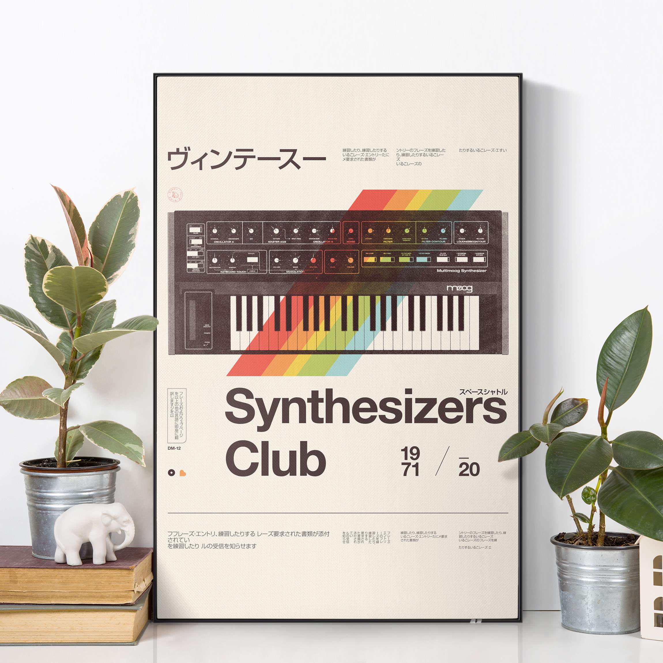 Akustik-Wechselbild Synthesizers - Club