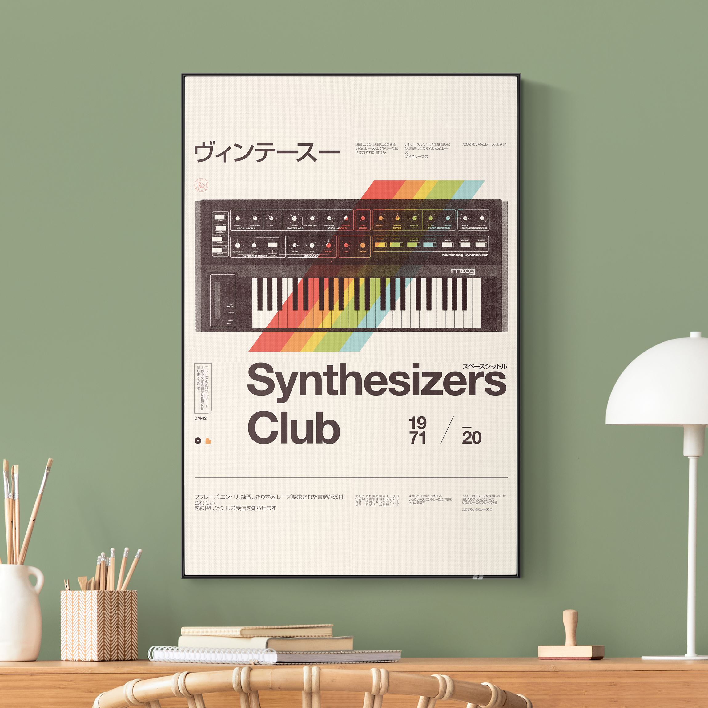 Akustik-Wechselbild Synthesizers - Club