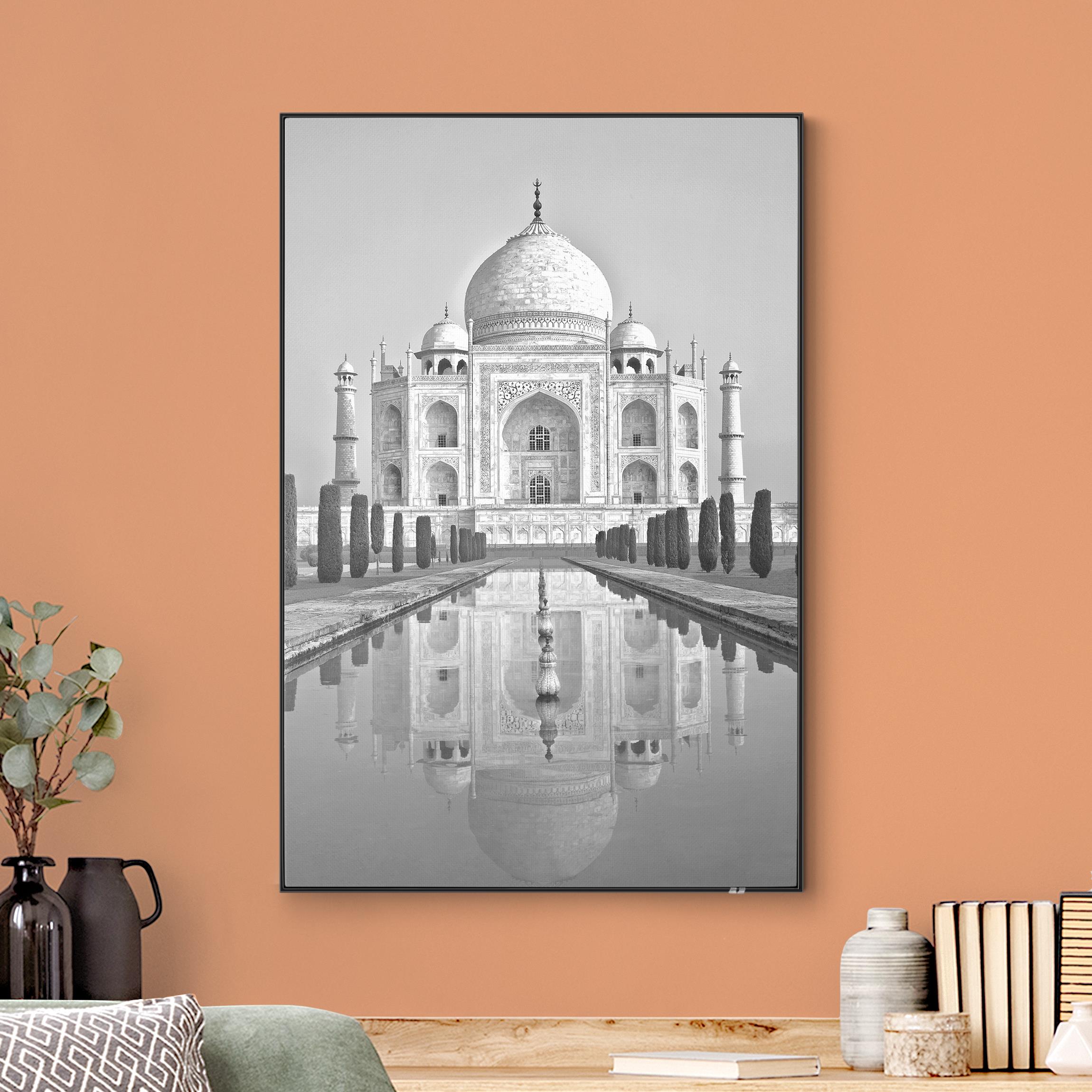 Wechselbild Taj Mahal mit Garten