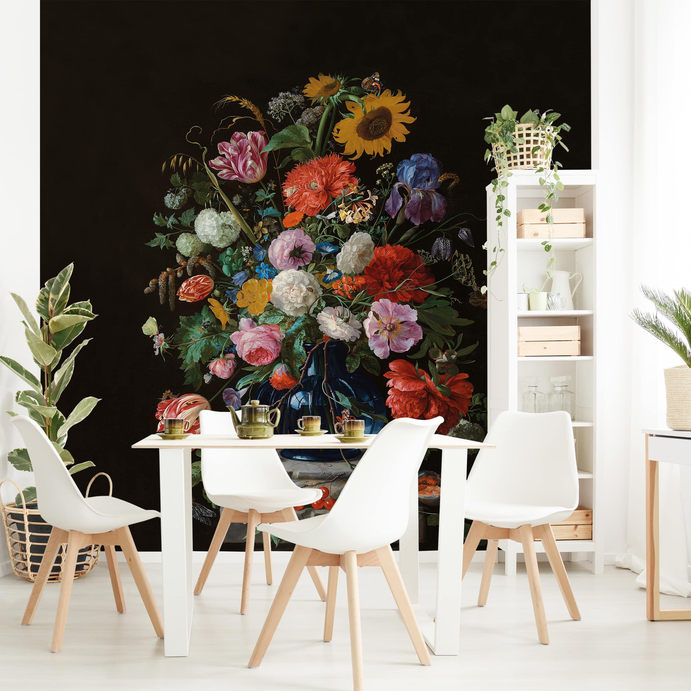 Fototapete Blumen Jan Davidsz de Heem - Glasvase mit Blumen