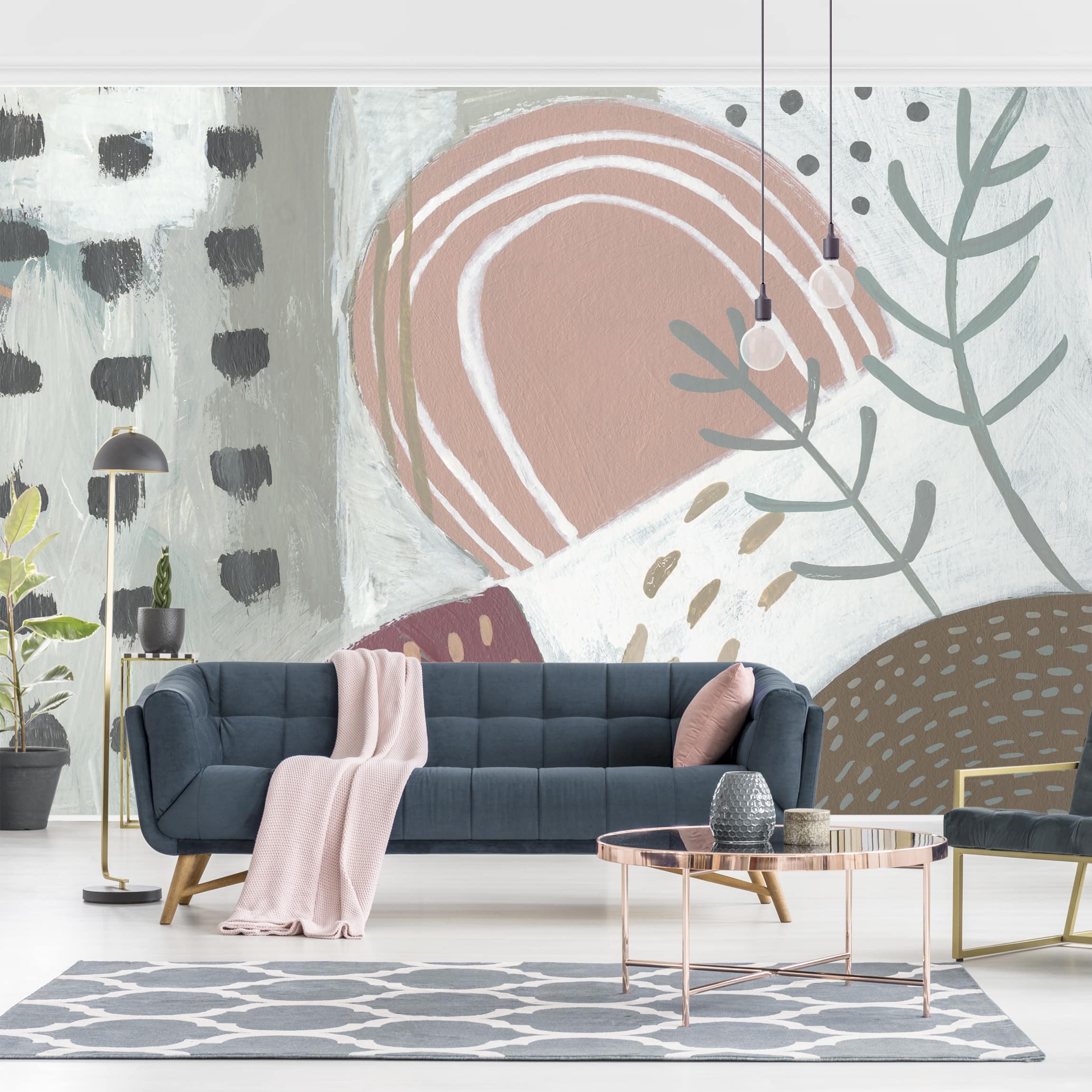 Fototapete Karneval der Formen in Beere I