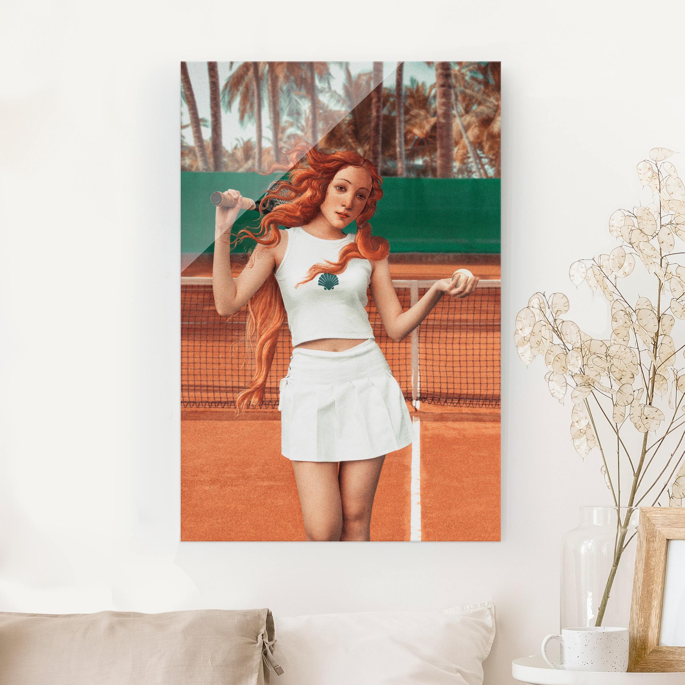Glasbild Tennis Venus