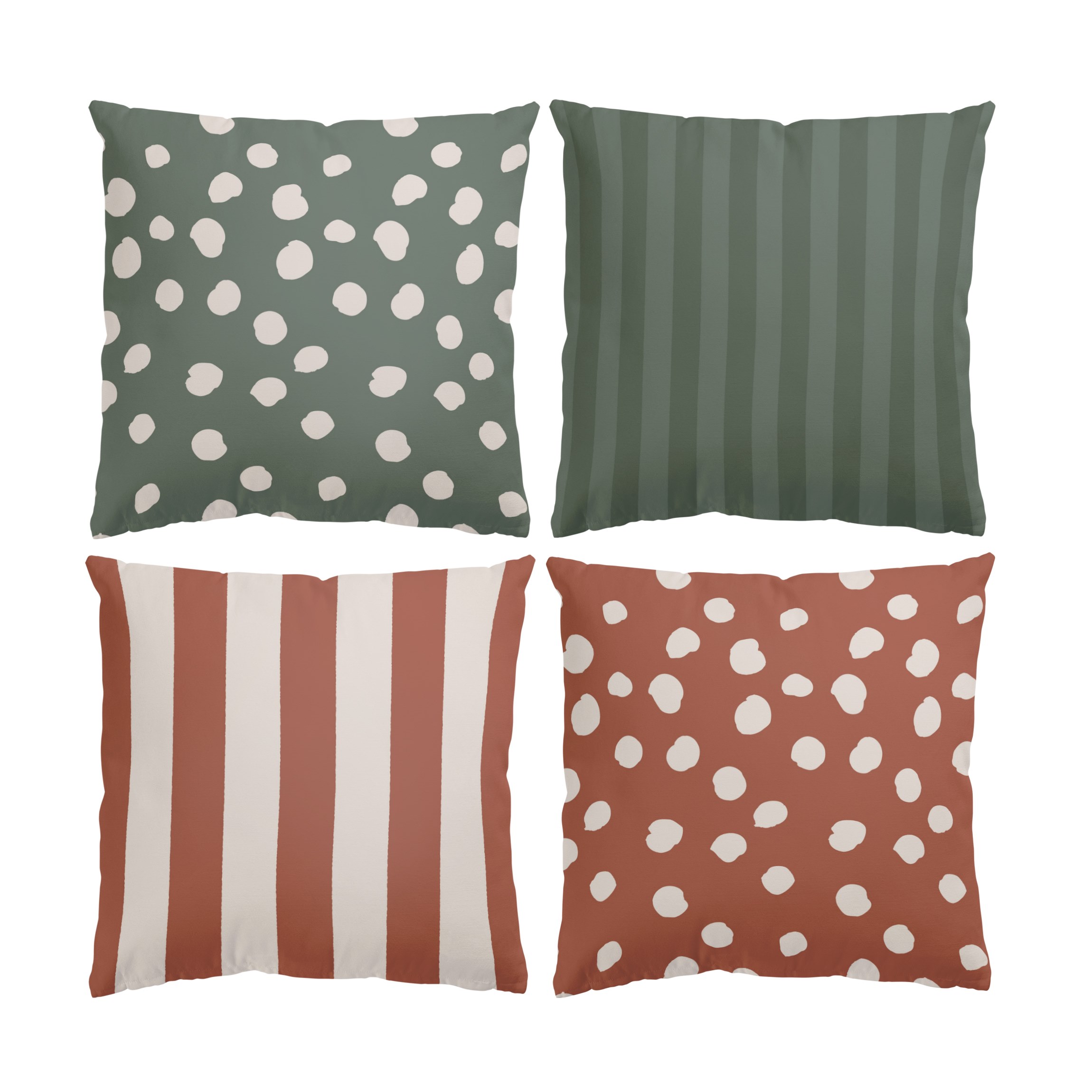 Dekokissen 4er Set Terracotta and Ritzy Rosemary Set