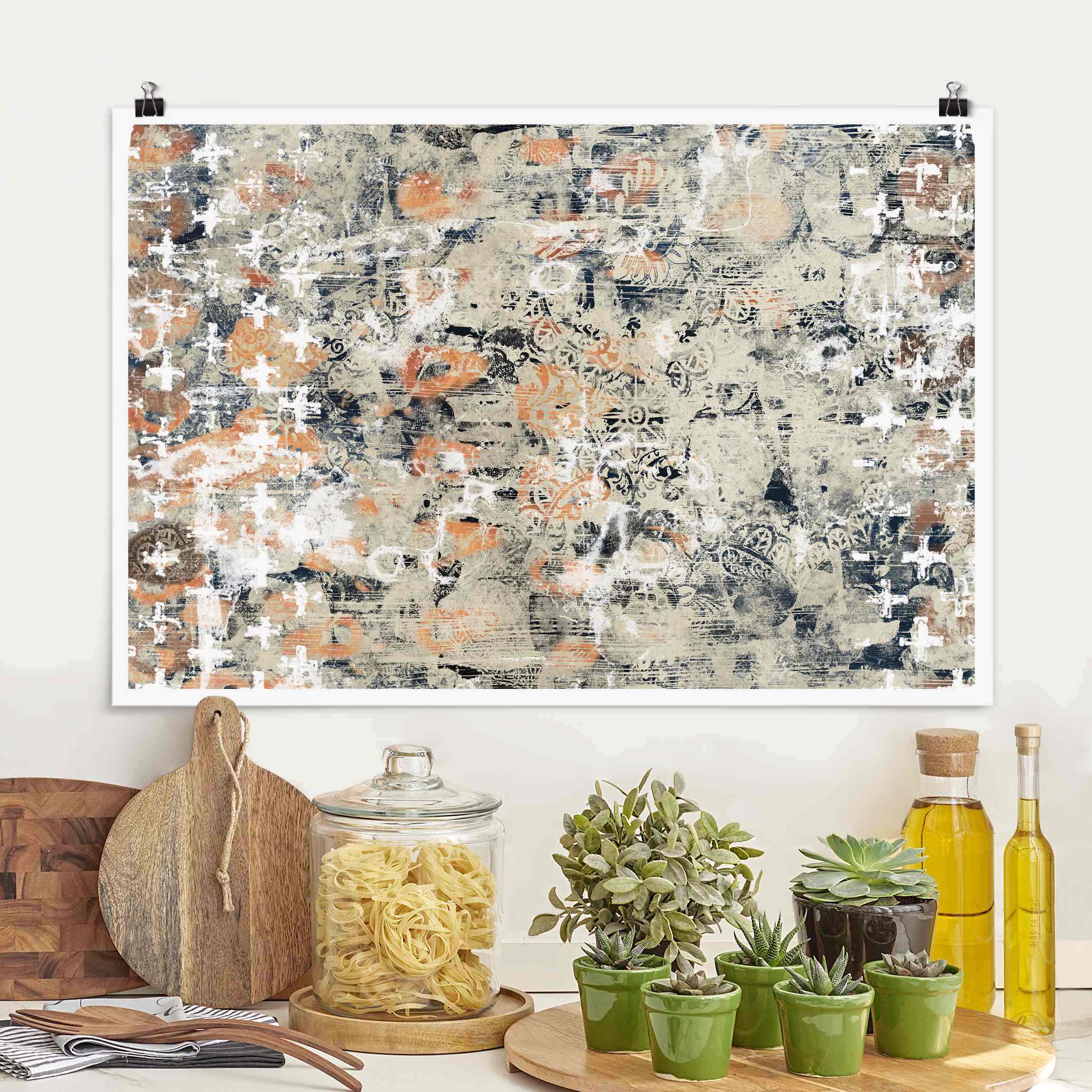 Poster Terracotta Collage