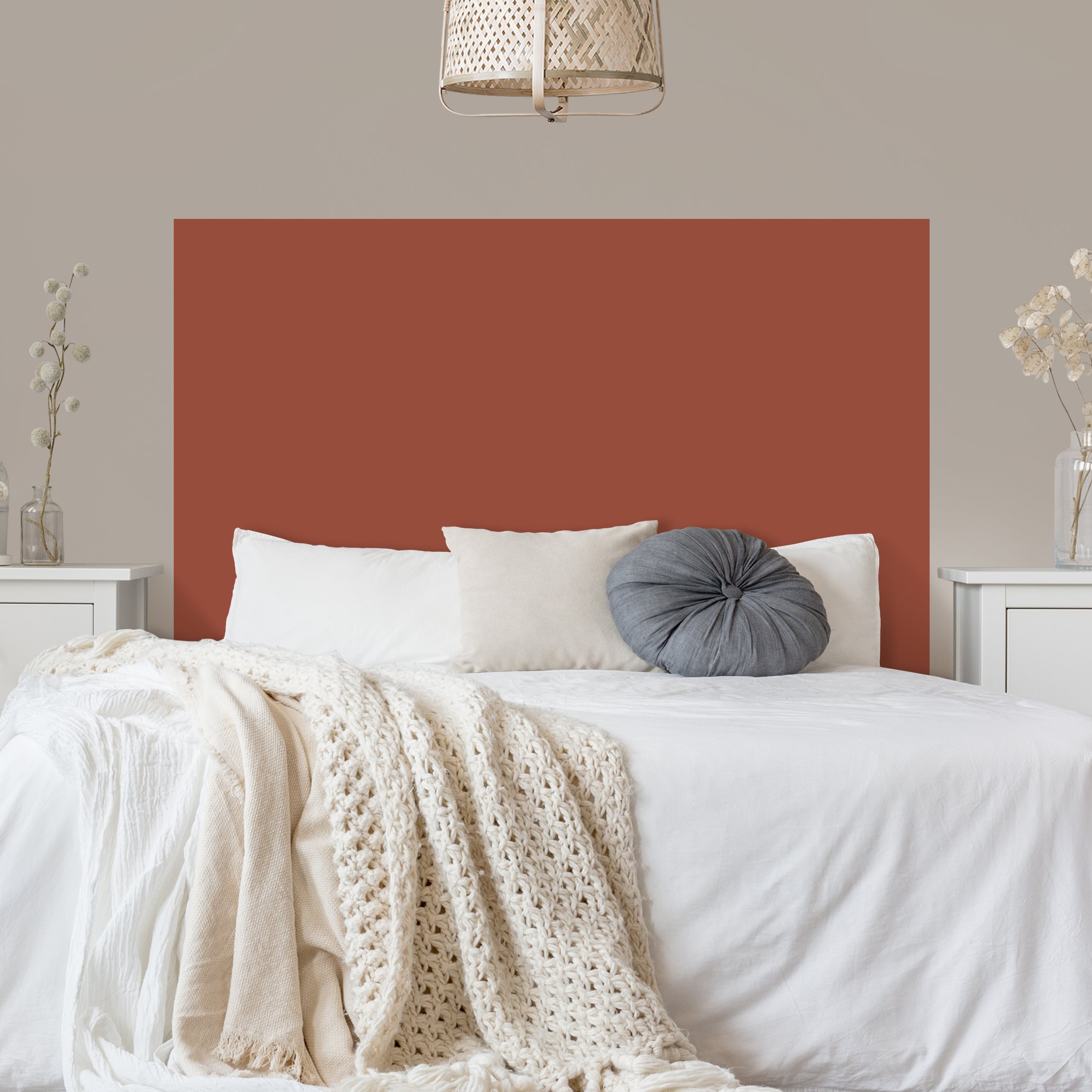 Kopfteil Bett Terracotta