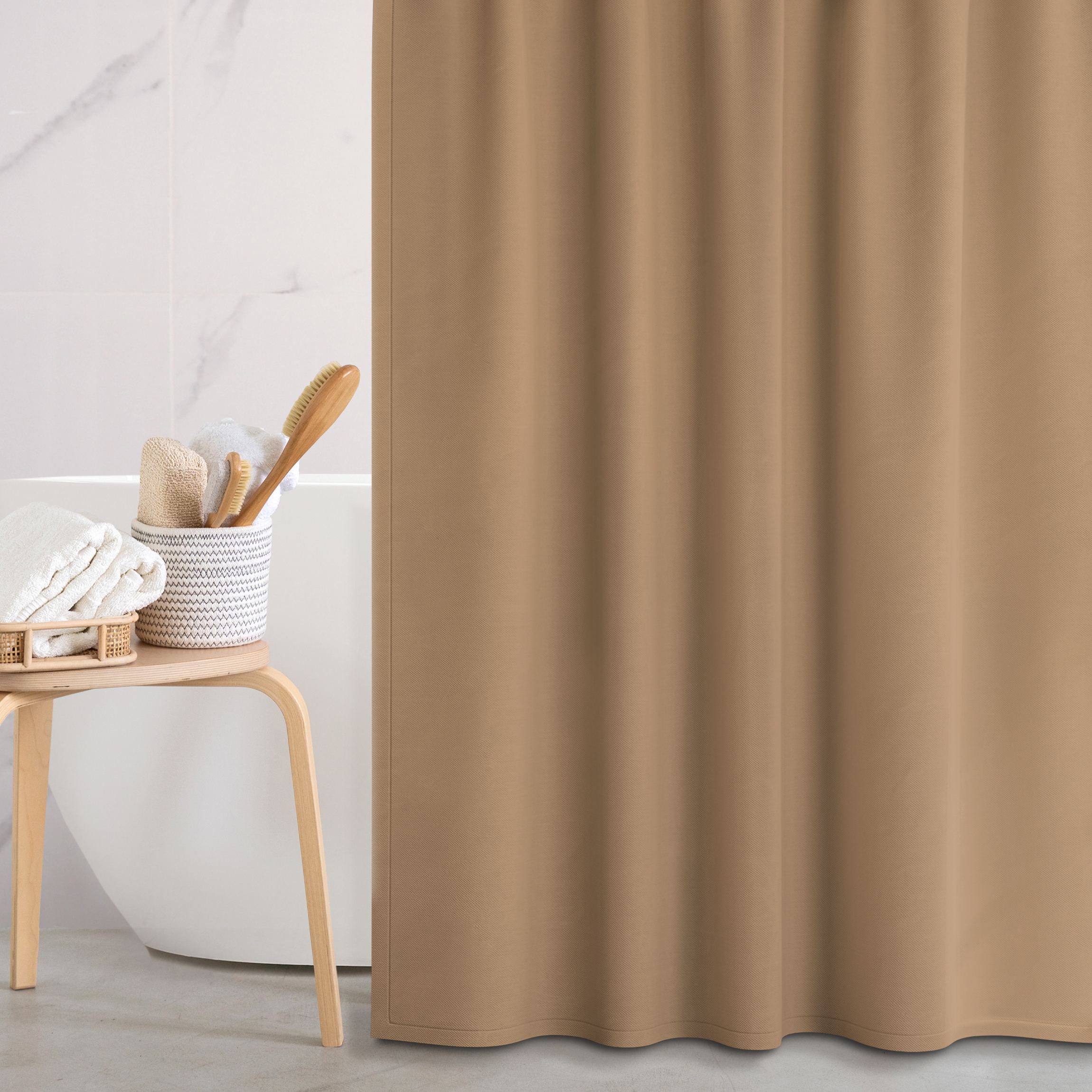 Duschvorhang Terracotta Taupe