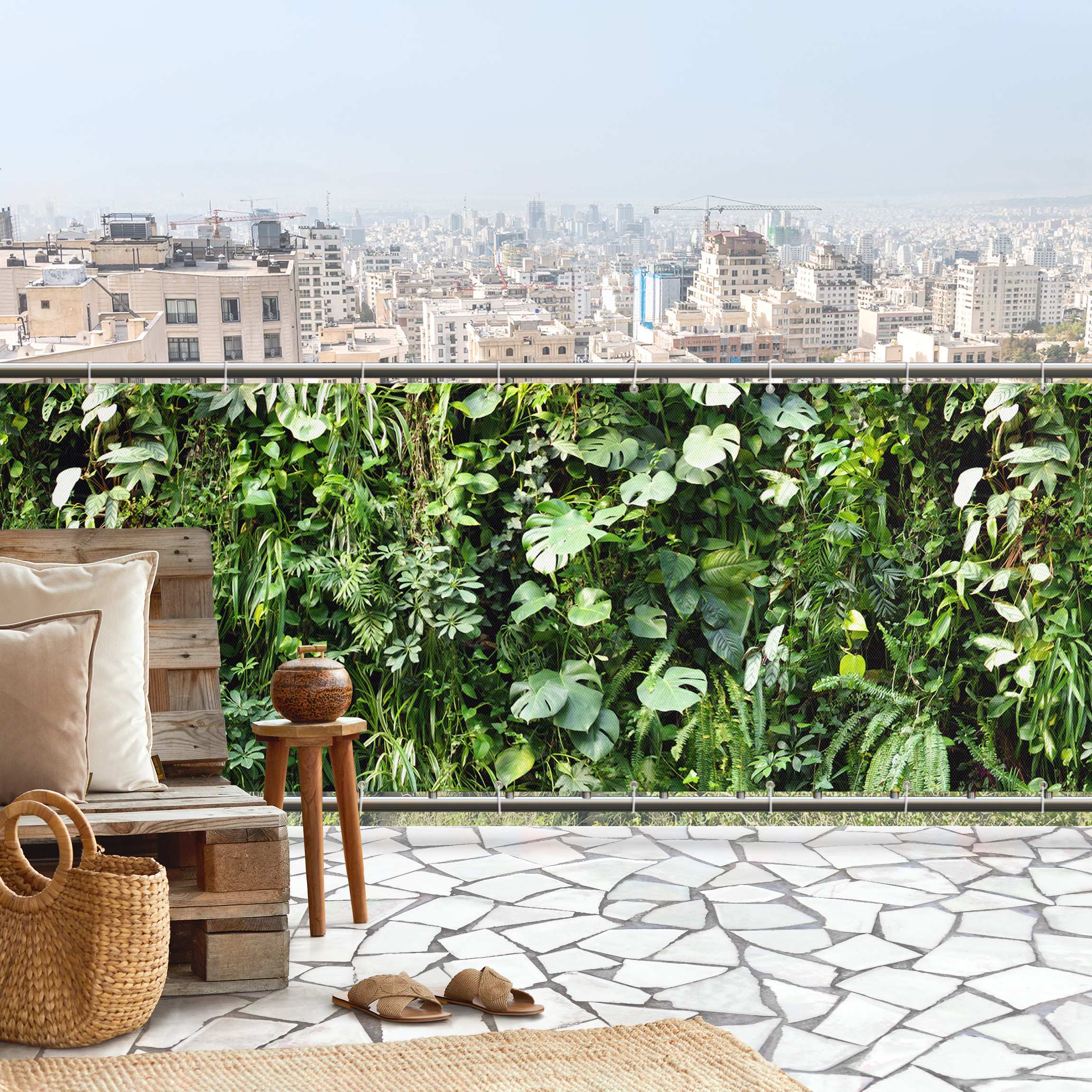 Balkon Sichtschutz Tief im Dschungel