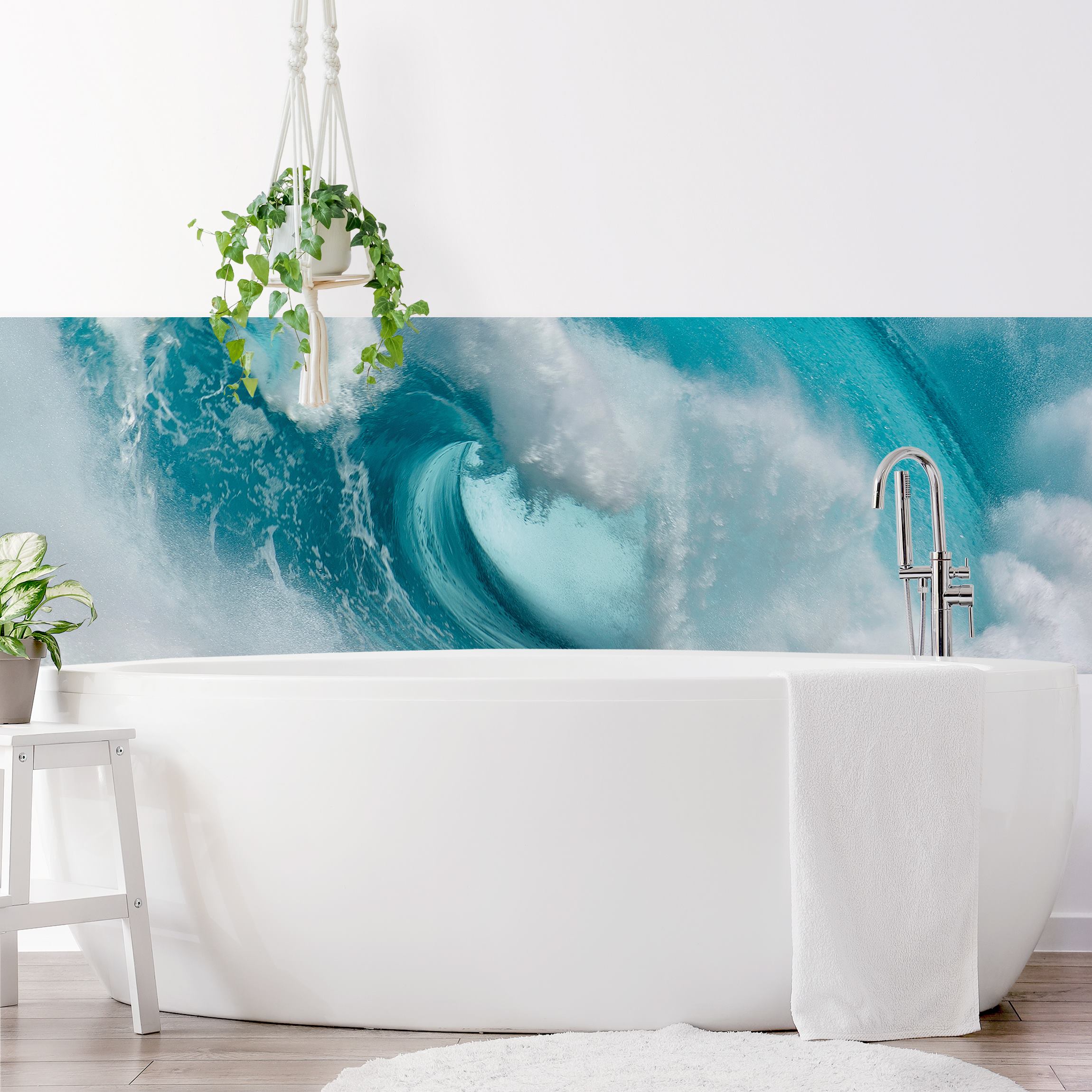 Wandverkleidung Bad Tosende Wellen