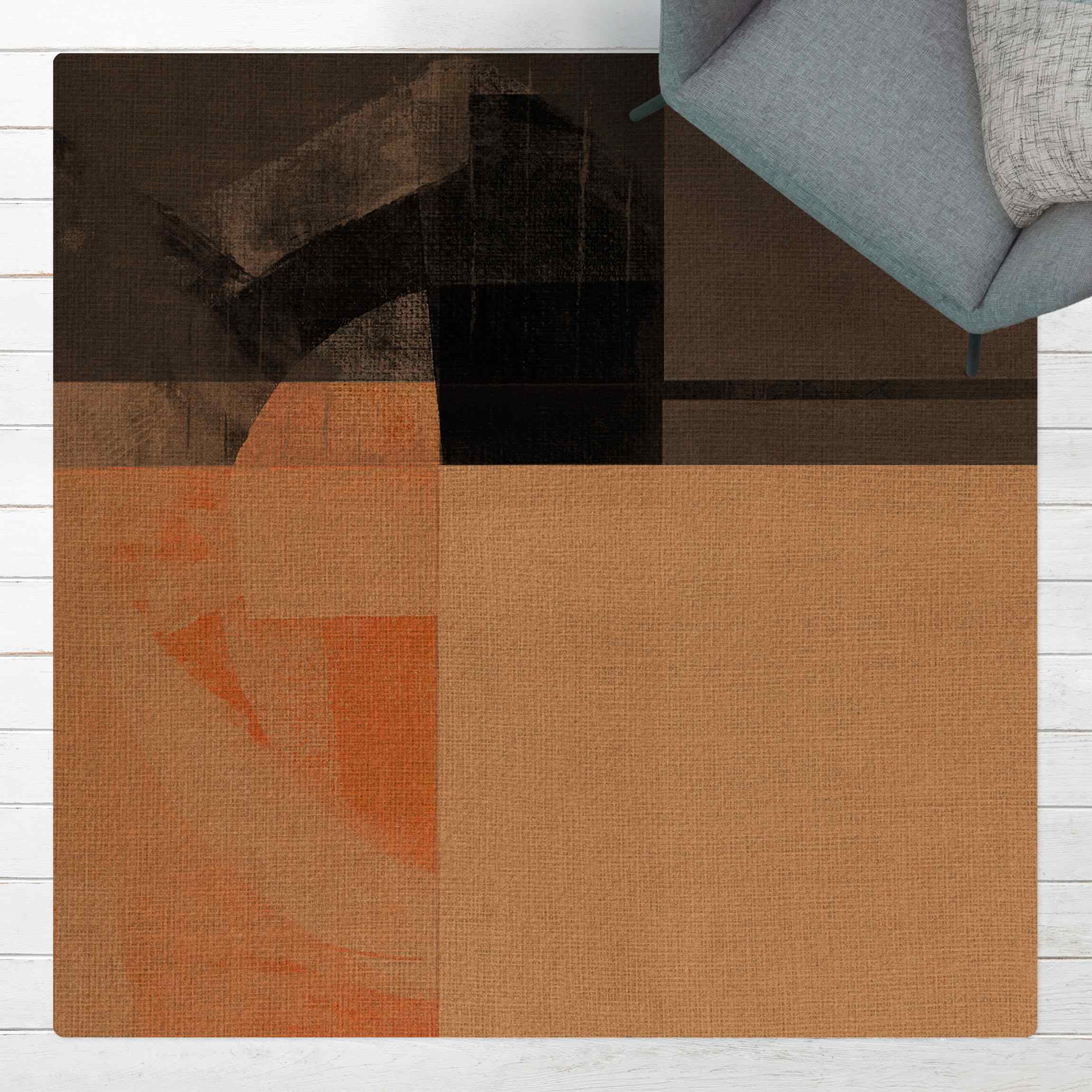 Kork-Teppich Transparente Geometrie