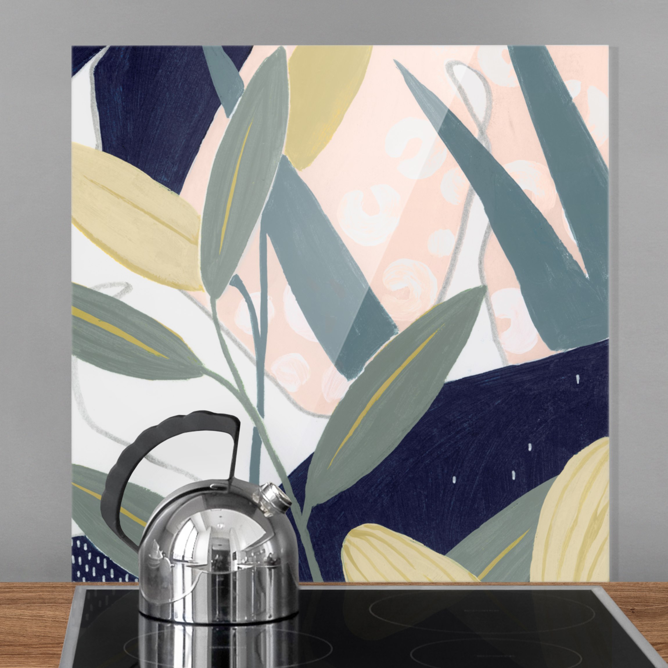 Spritzschutz Tropische Blumen der Nacht
