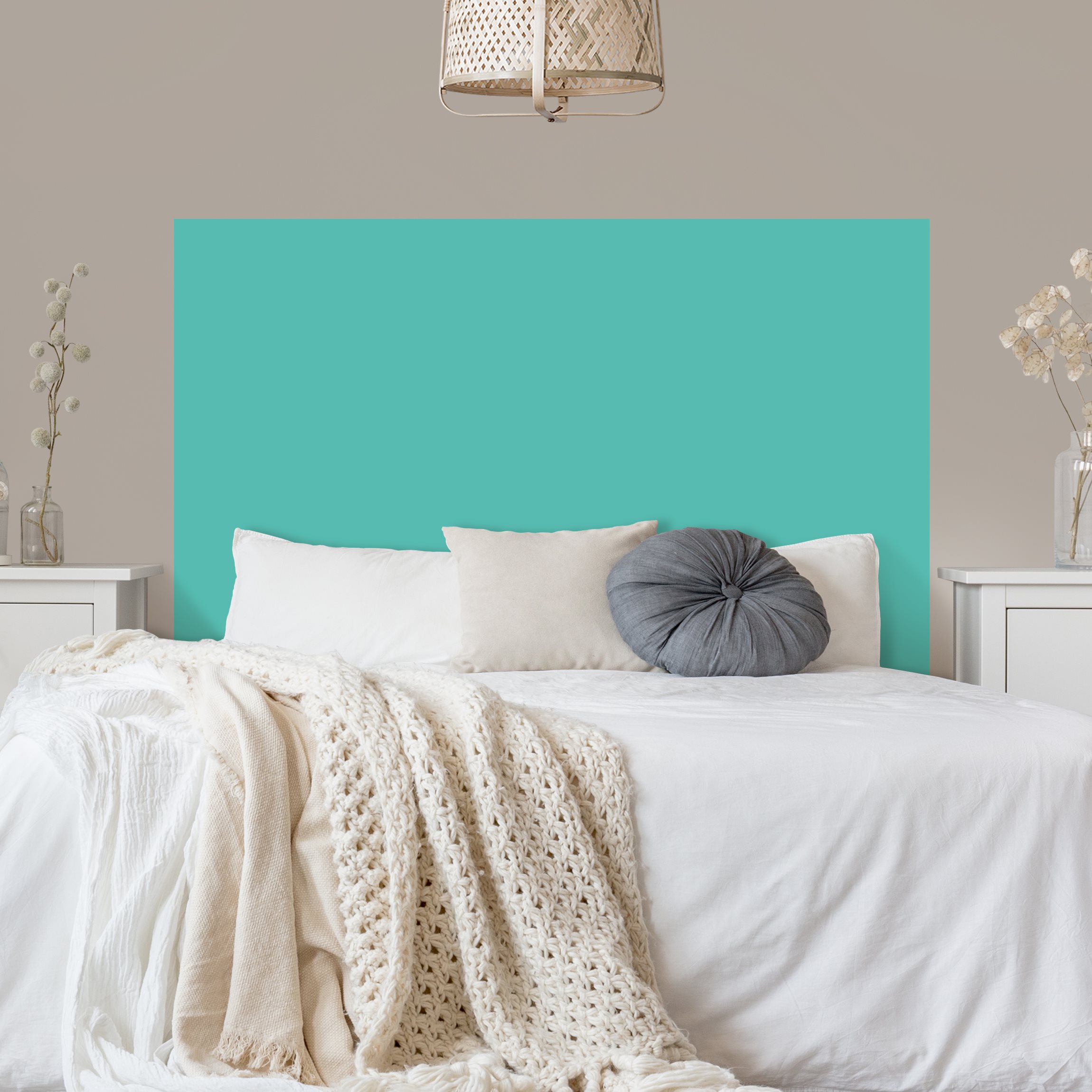 Kopfteil Bett Türkis