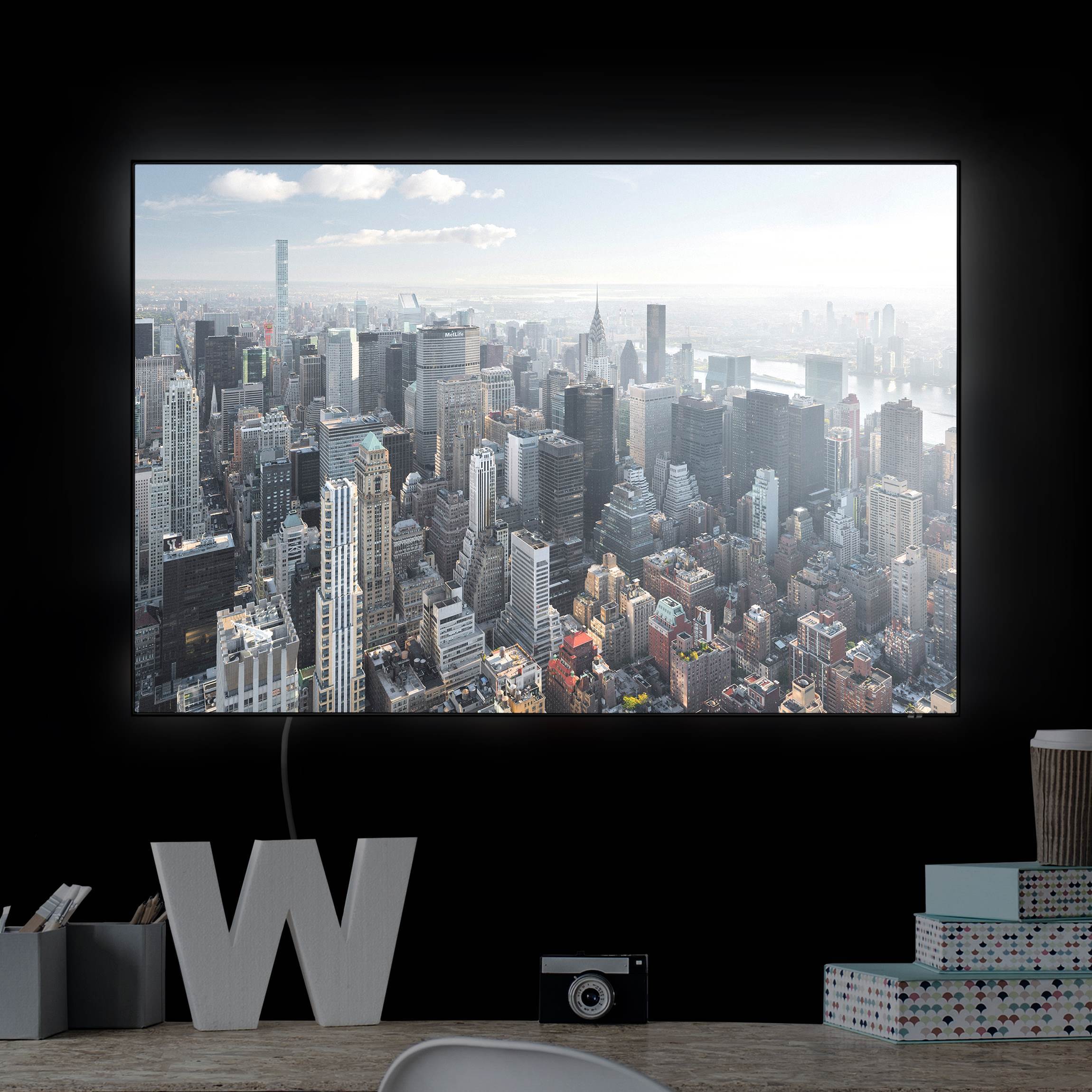 LED-Wechselbild Upper Manhattan New York City