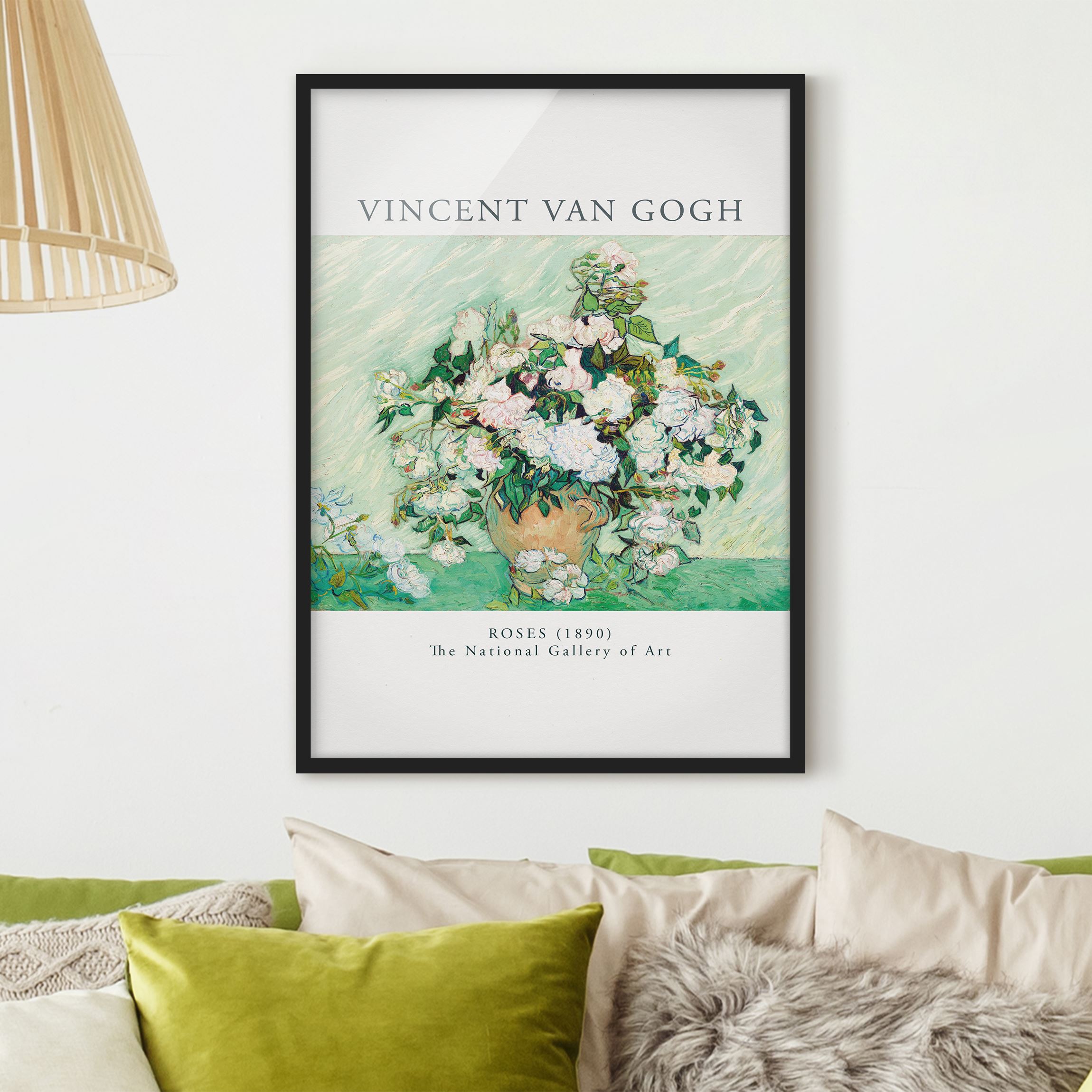 Bild mit Rahmen Van Gogh - Rosen