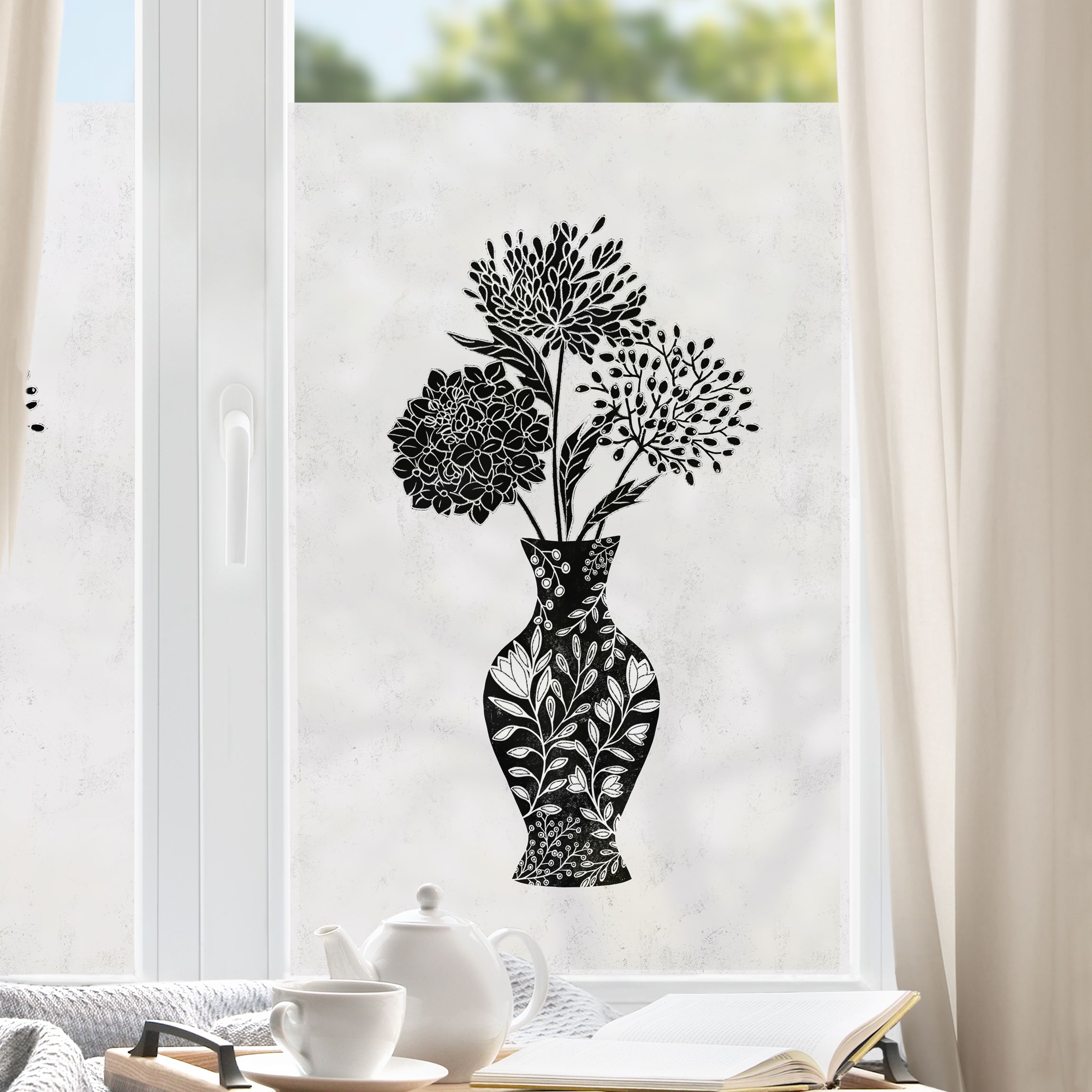 Fensterfolie Vase V