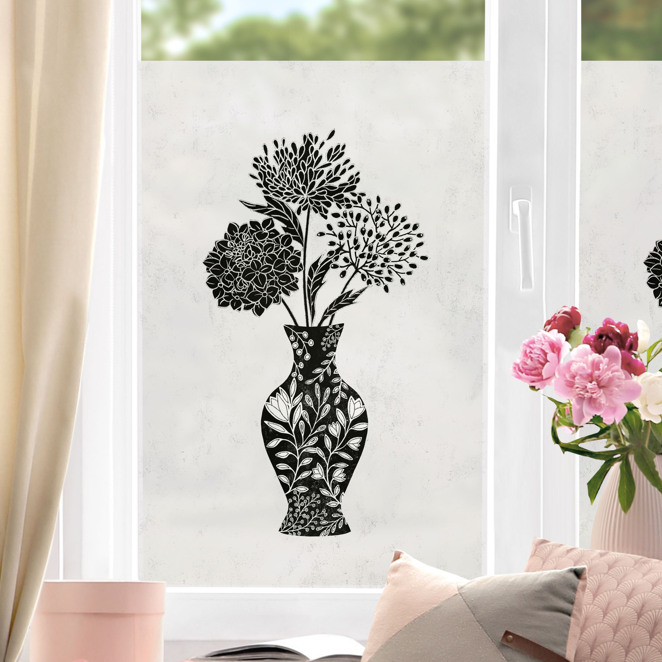 Fensterfolie Vase V