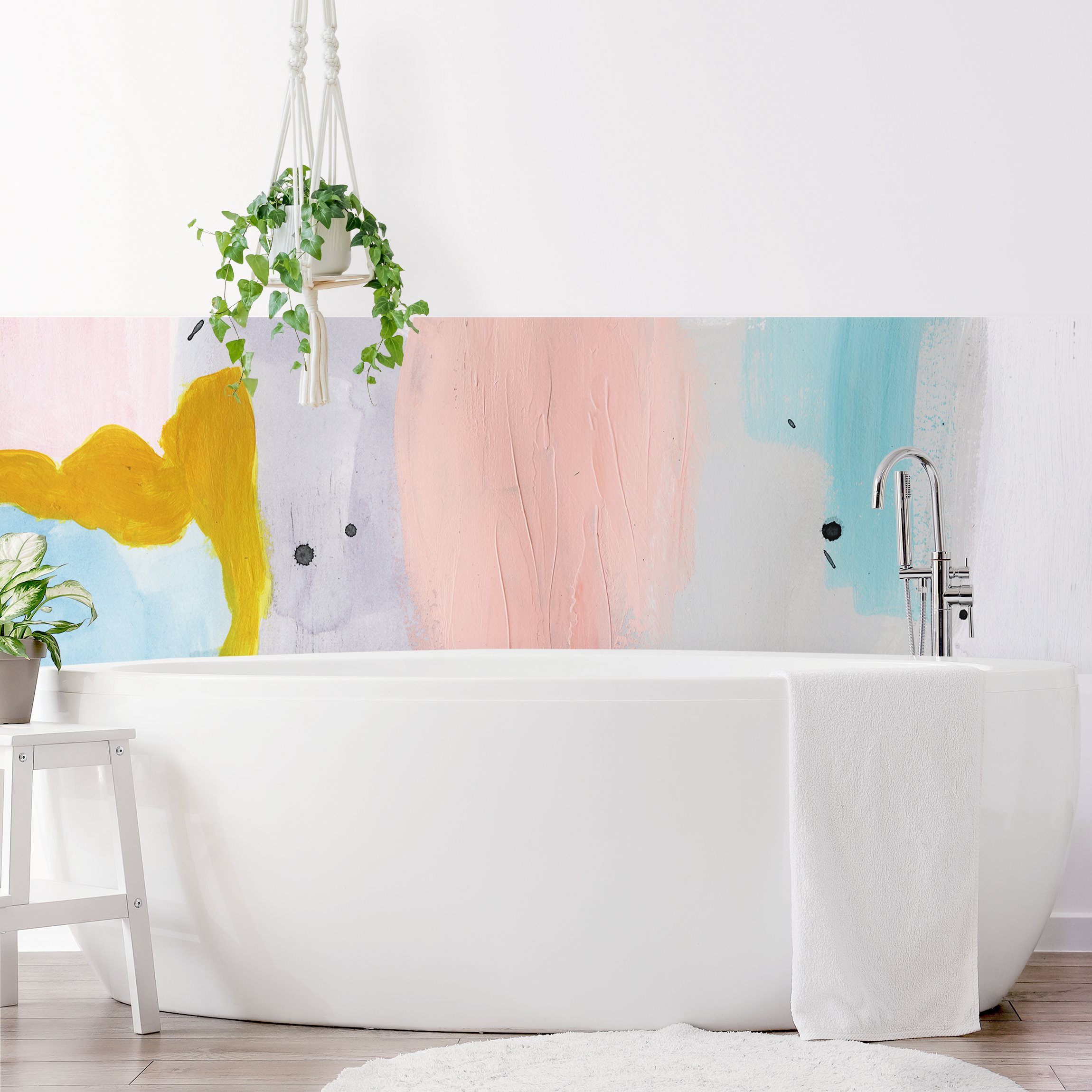 Wandverkleidung Bad Verschwommener Tagesanbruch IV