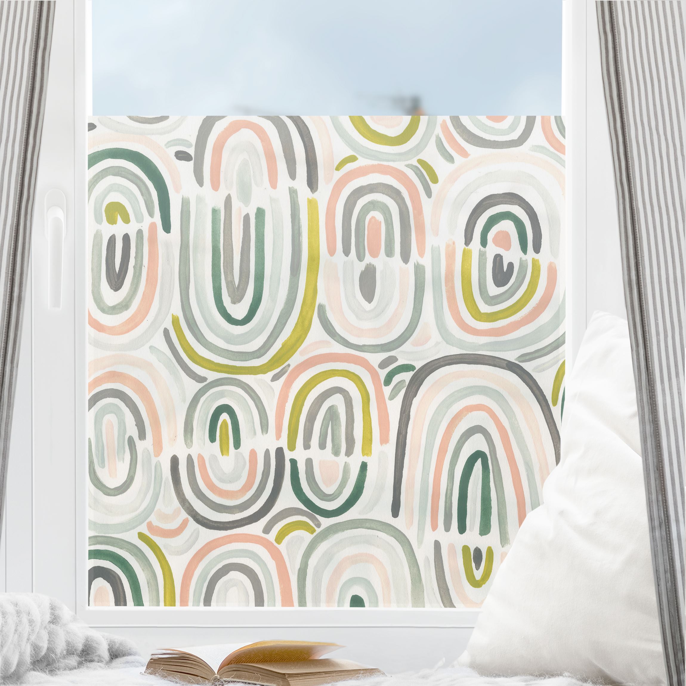 Fensterfolie Verspielte Regenbögen
