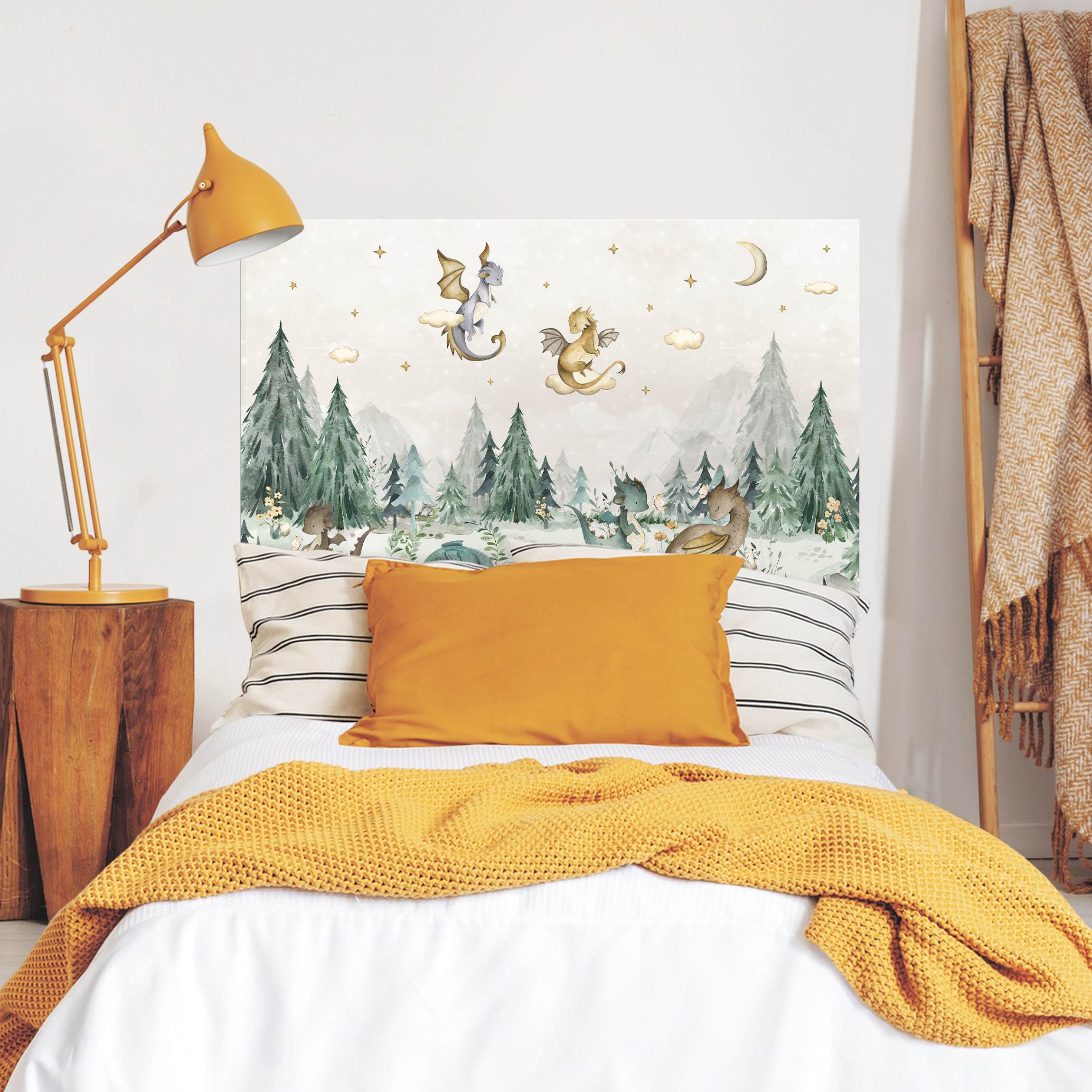 Kopfteil Bett Verträumte Drachen