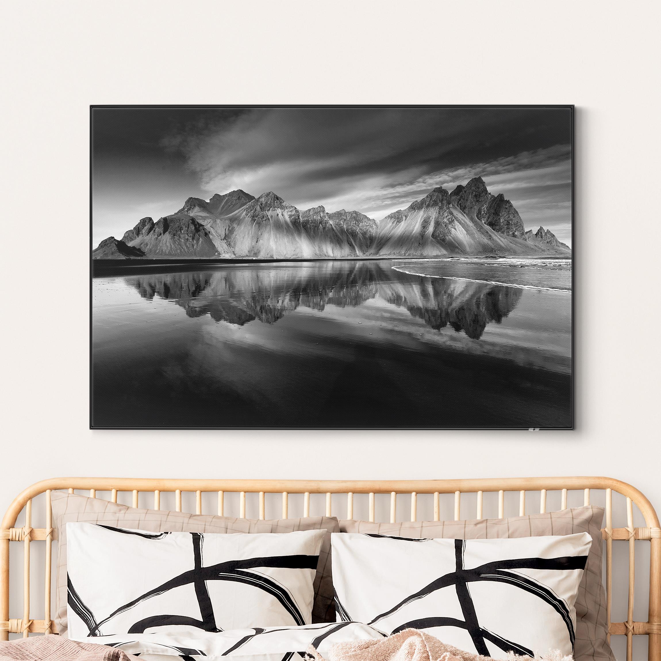 Wechselbild Vesturhorn in Island