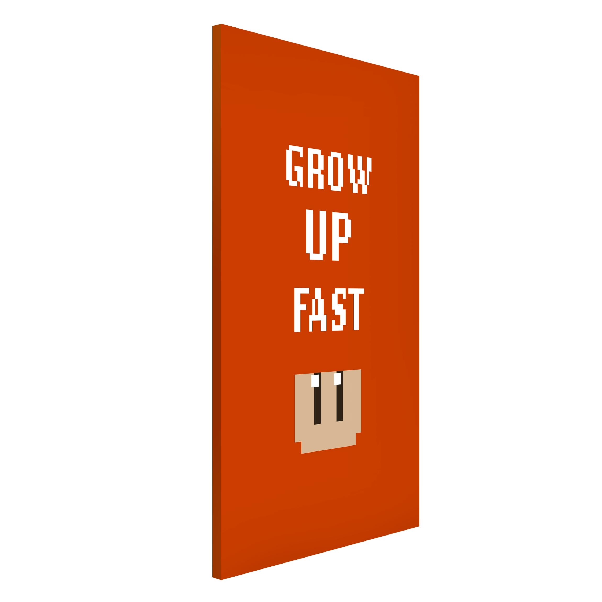 Magnettafel Video Game Grow Up Fast In Red