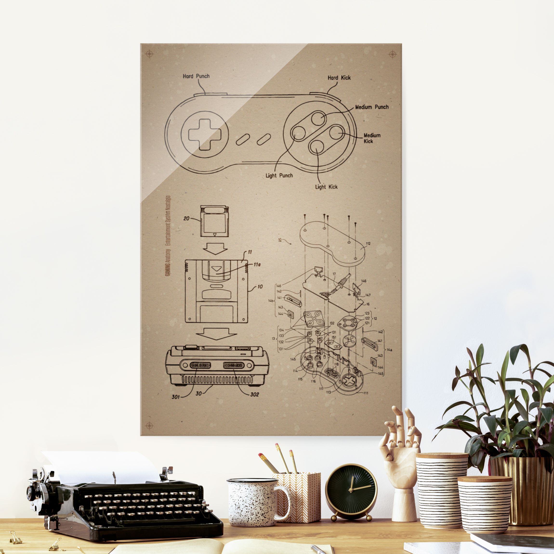 Glasbild Vintage Anleitung Gaming II