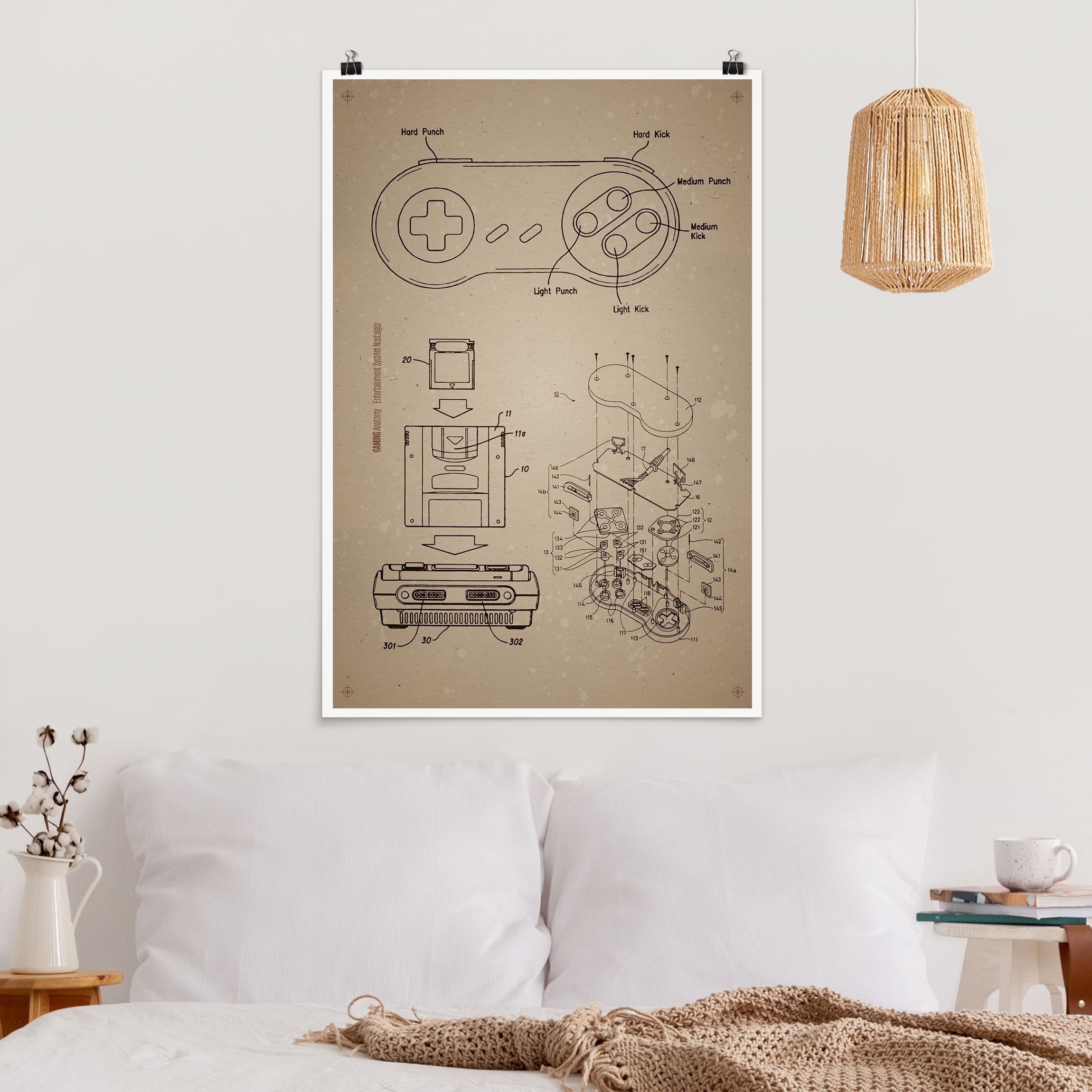 Poster Vintage Anleitung Gaming II