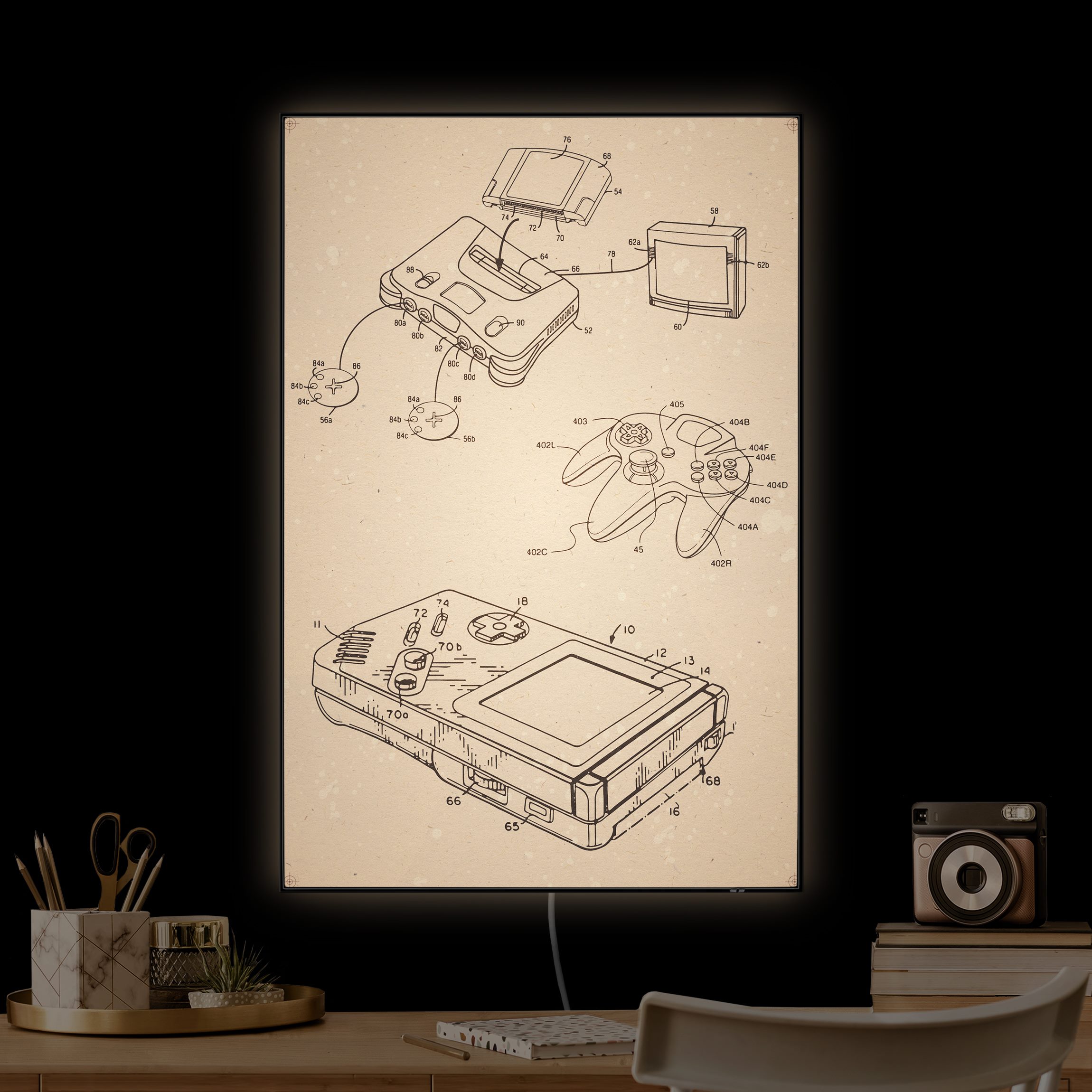 LED-Wechselbild Vintage Anleitung Gaming III