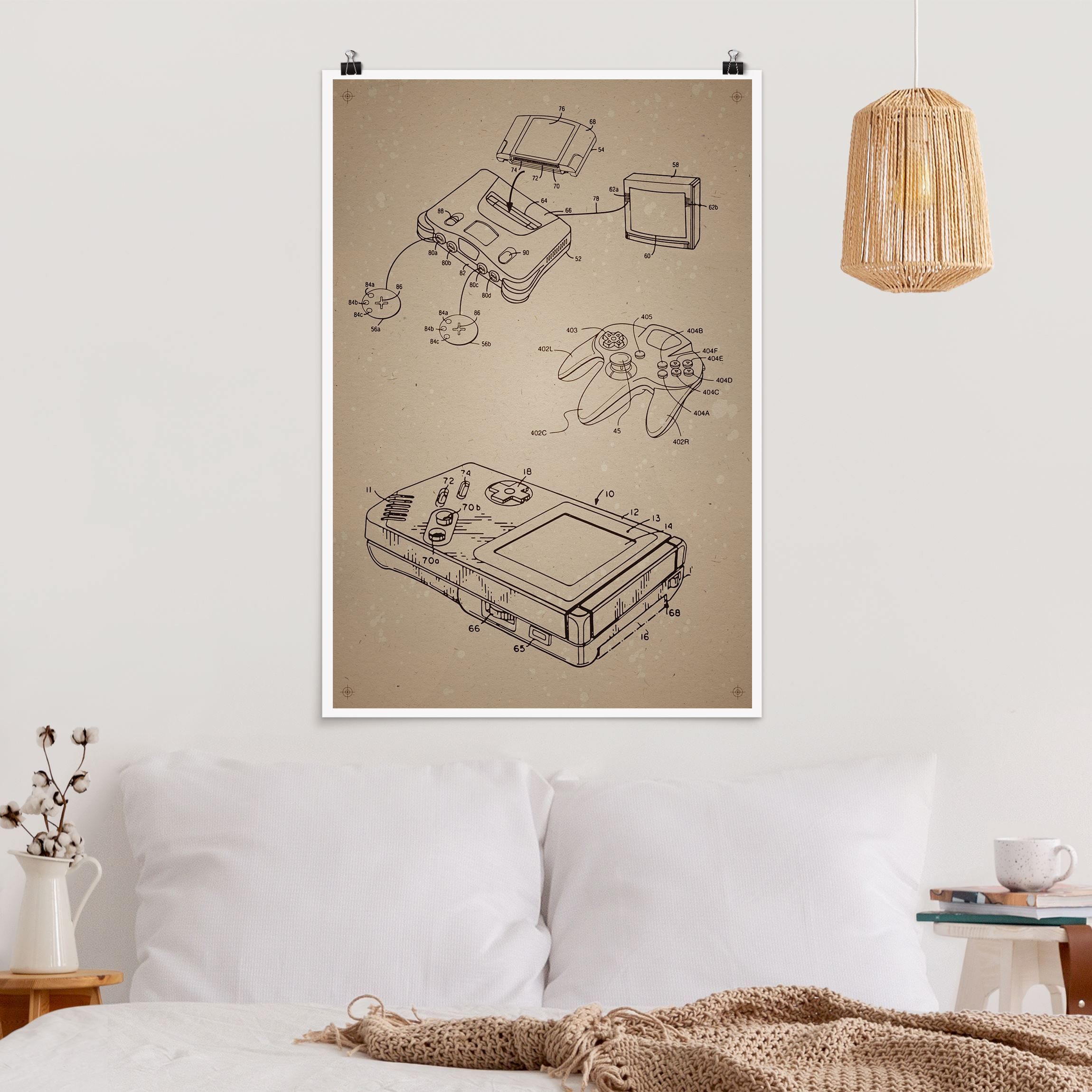 Poster Vintage Anleitung Gaming III