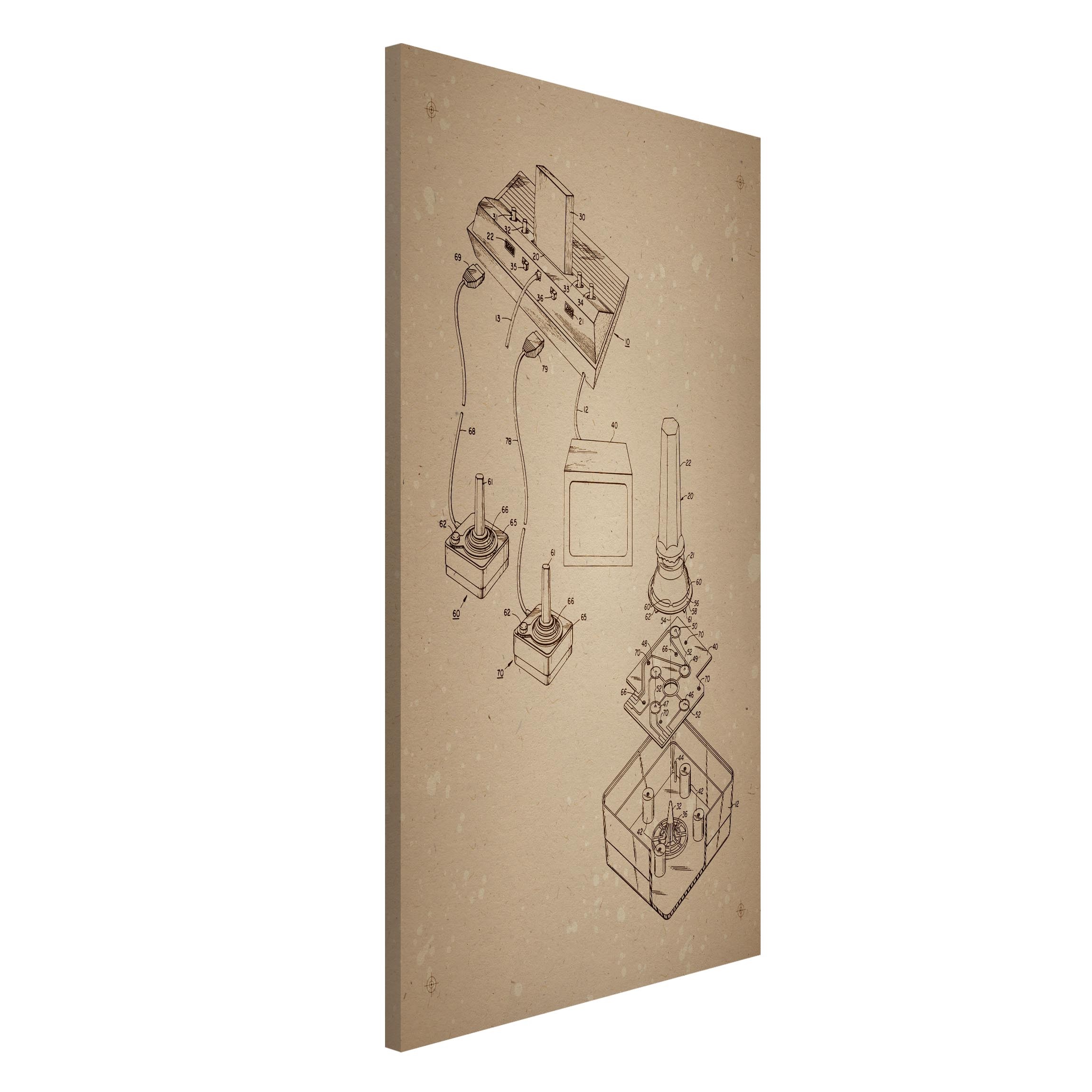 Magnettafel Vintage Gaming Instructions