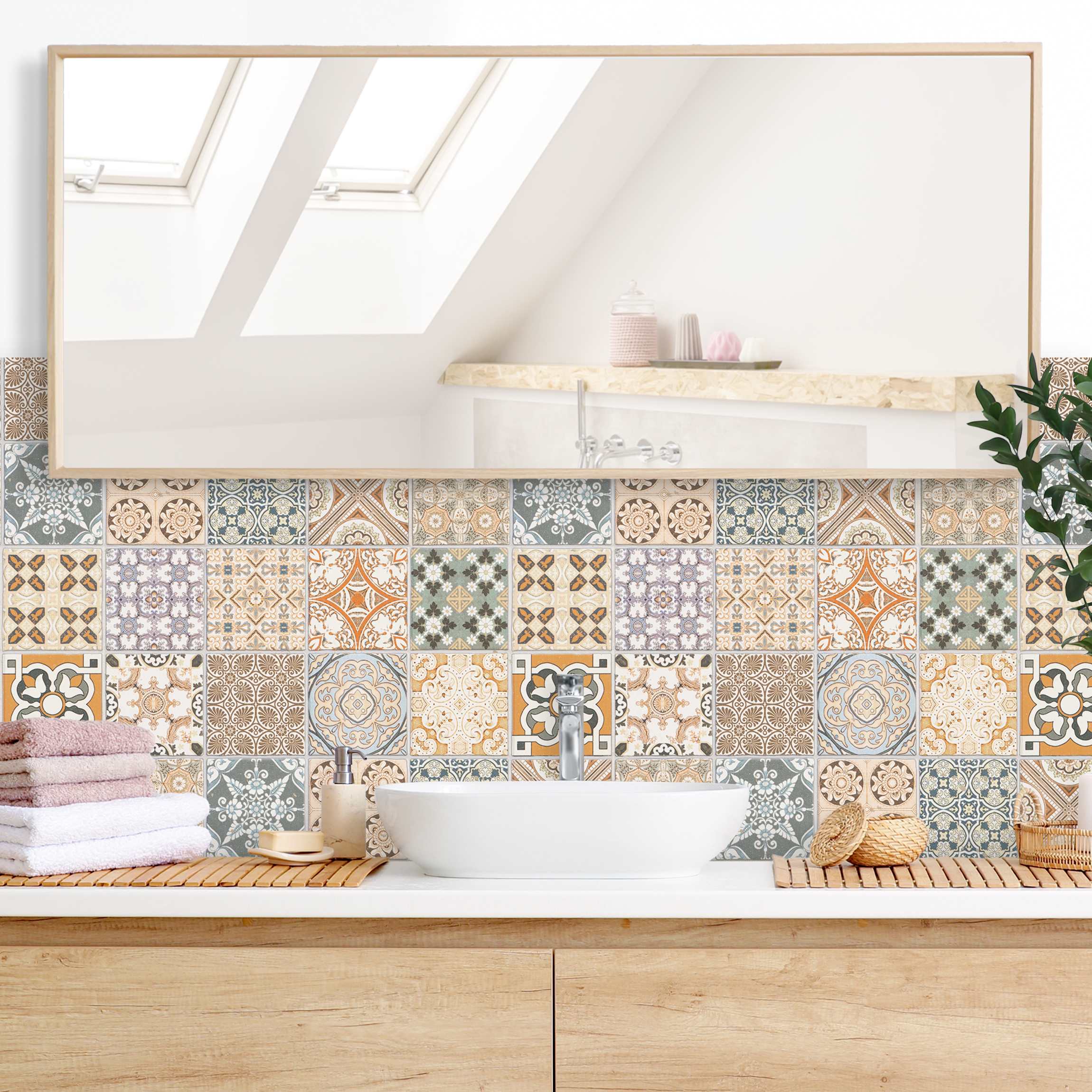 Wandverkleidung Bad Vintage Azulejo Keramikfliesen