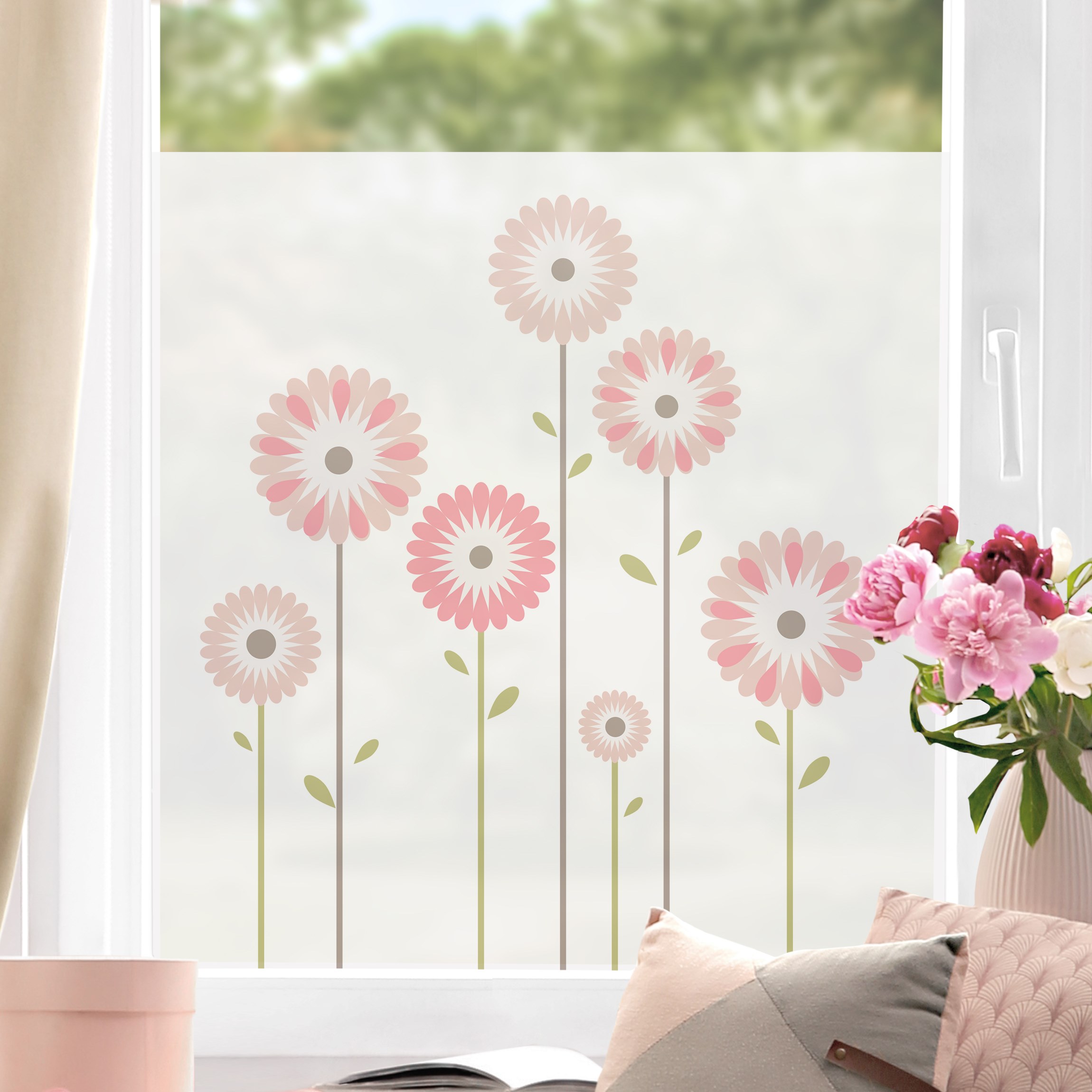 Fensterfolie Vintage Floral