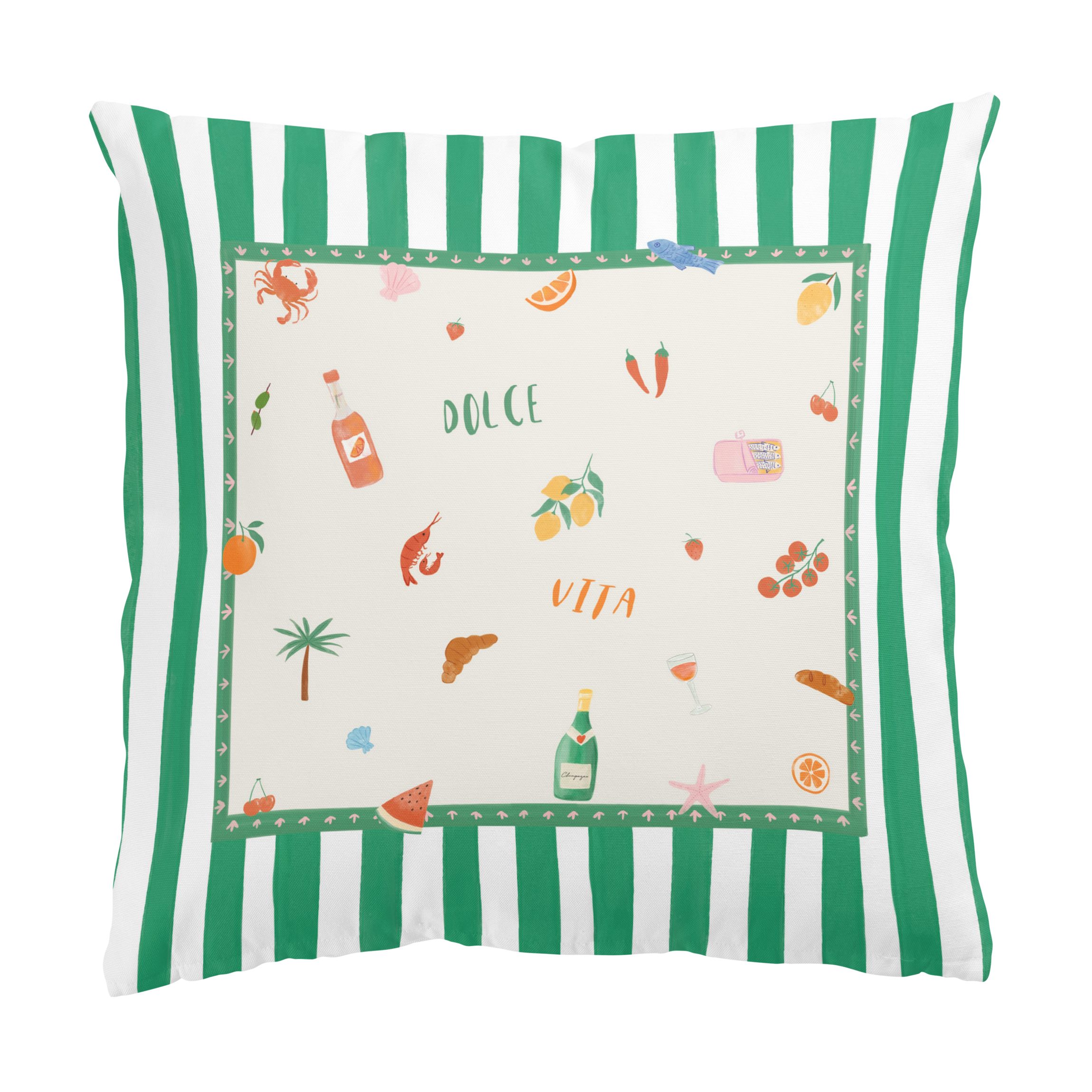 Dekokissen Vintage Italien Dolce Vita Mini