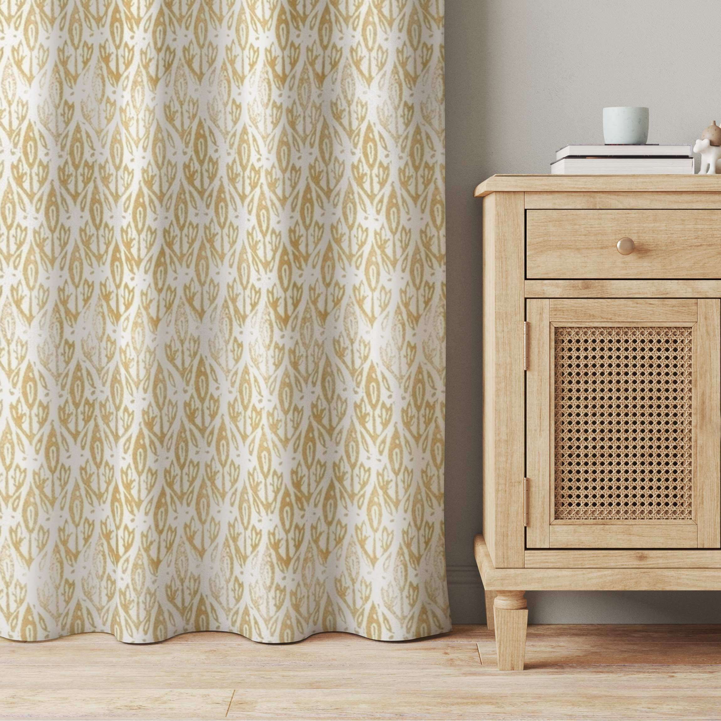 Vorhang Vintage Muster Filigrane Pflanzen