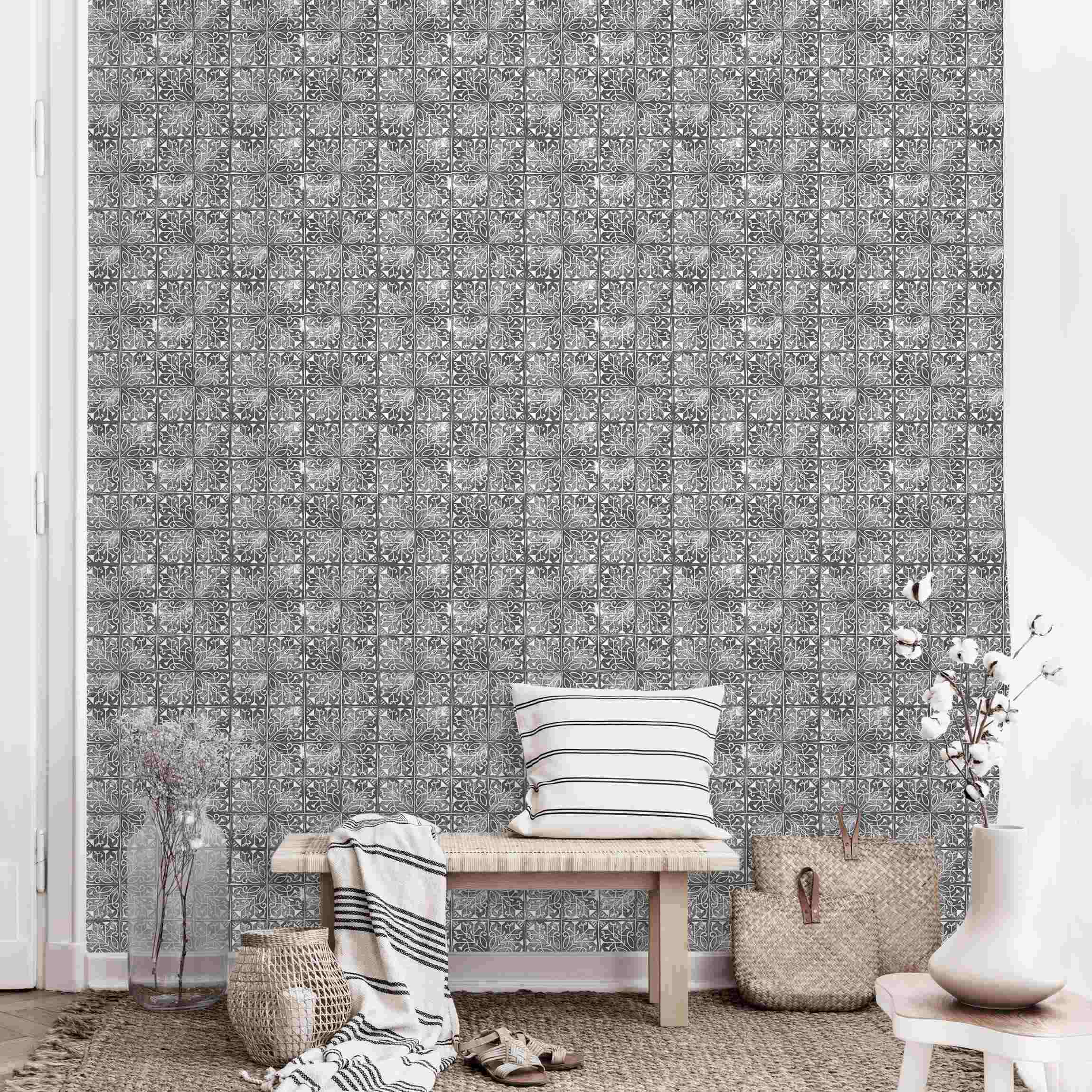 Fototapete Vintage Muster Spanische Fliesen