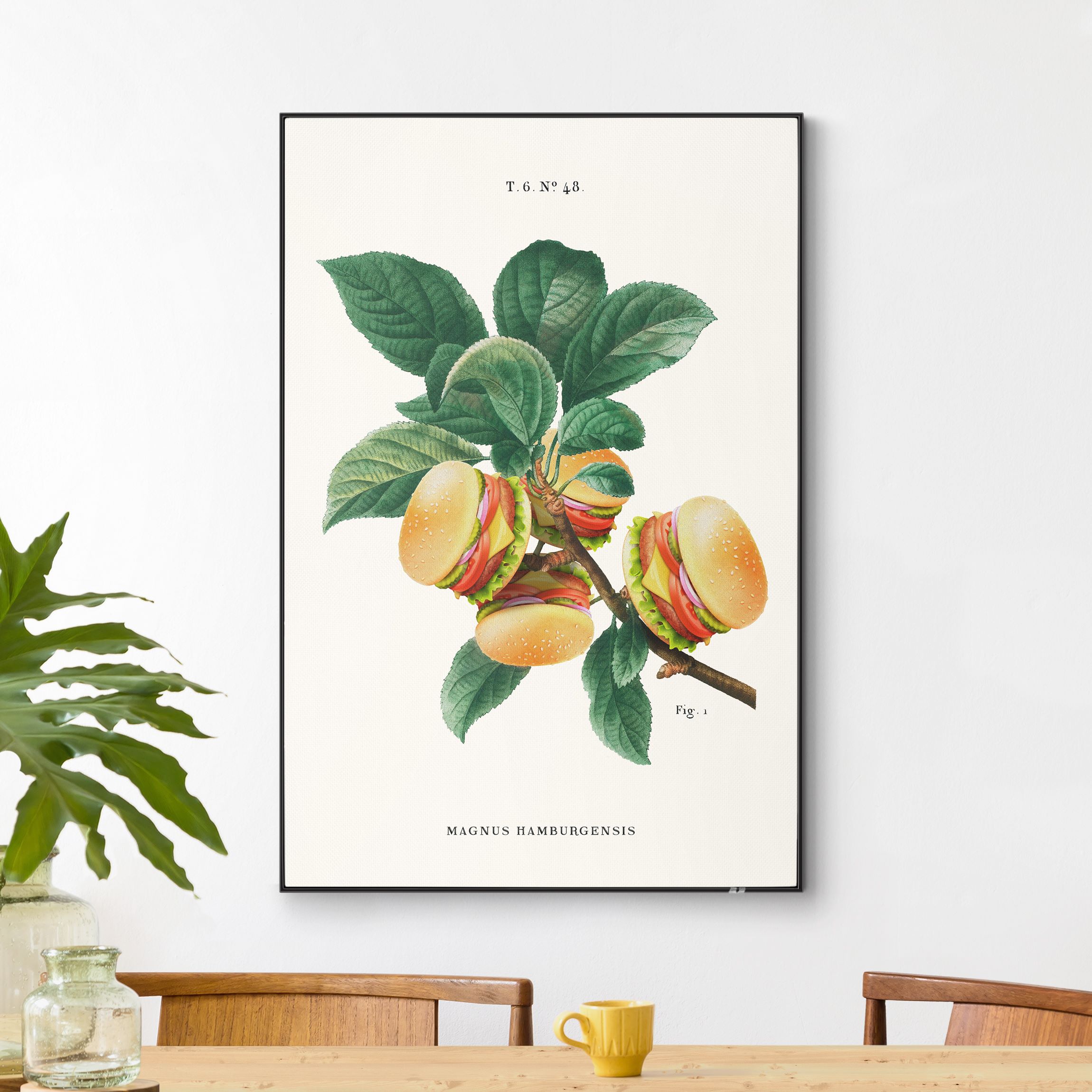 Wechselbild Vintage Pflanze - Burger