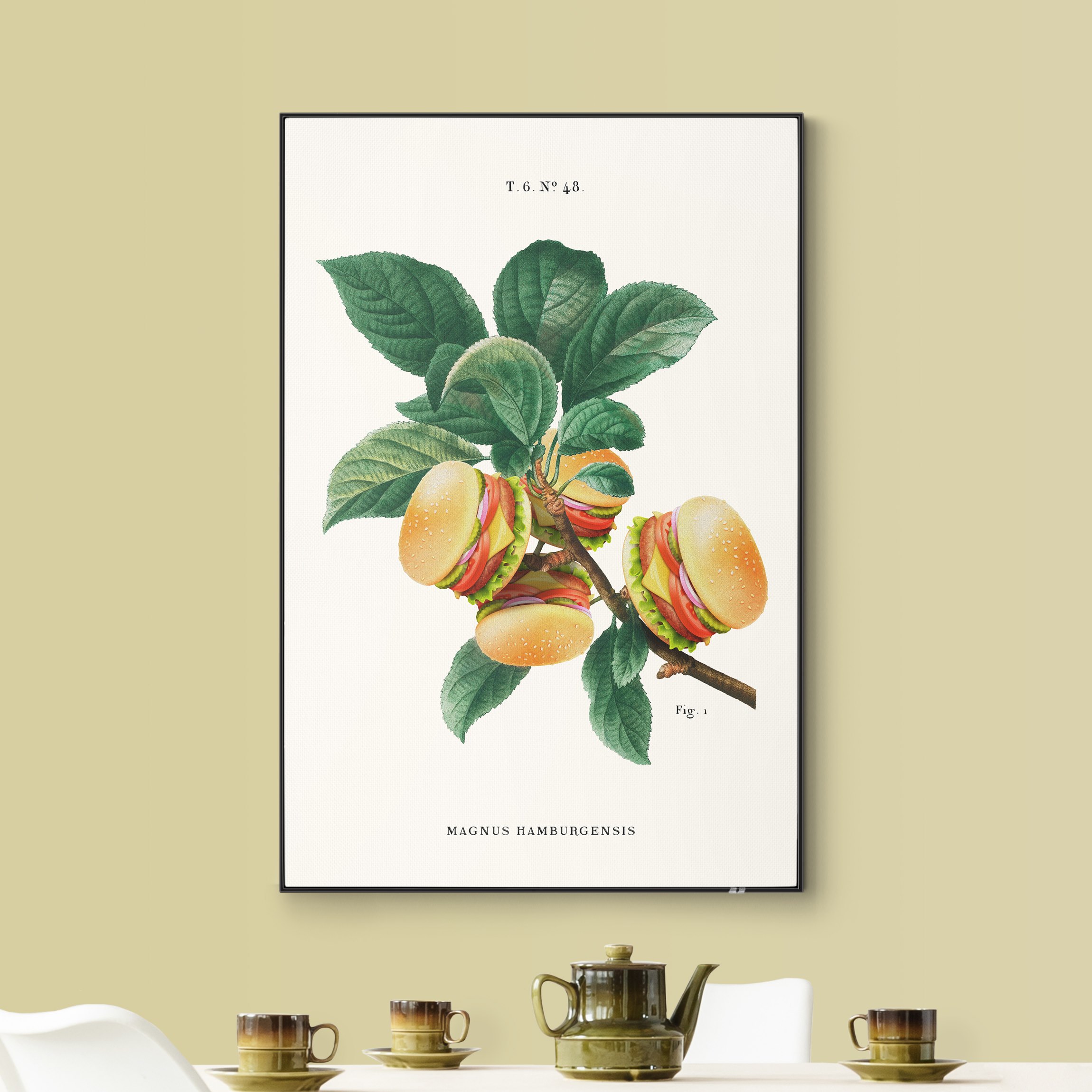 Wechselbild Vintage Pflanze - Burger