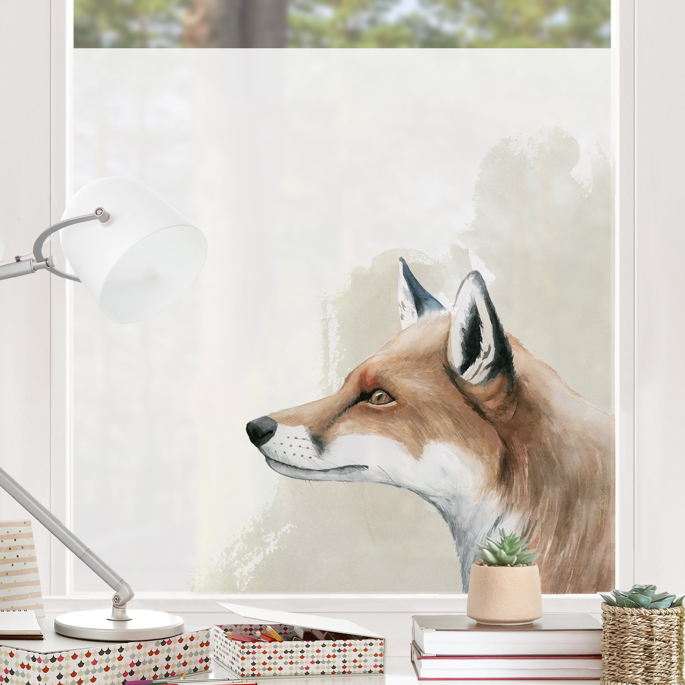 Fensterfolie Waldfreunde - Fuchs