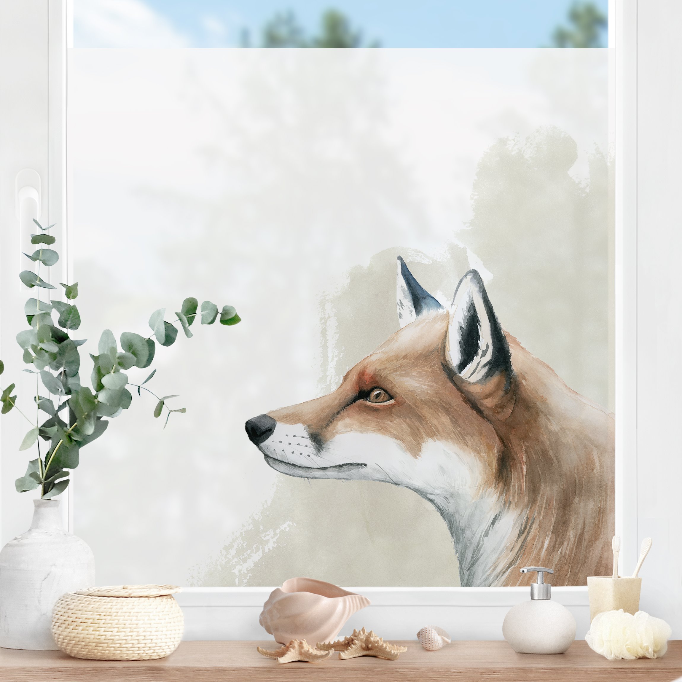 Fensterfolie Waldfreunde - Fuchs